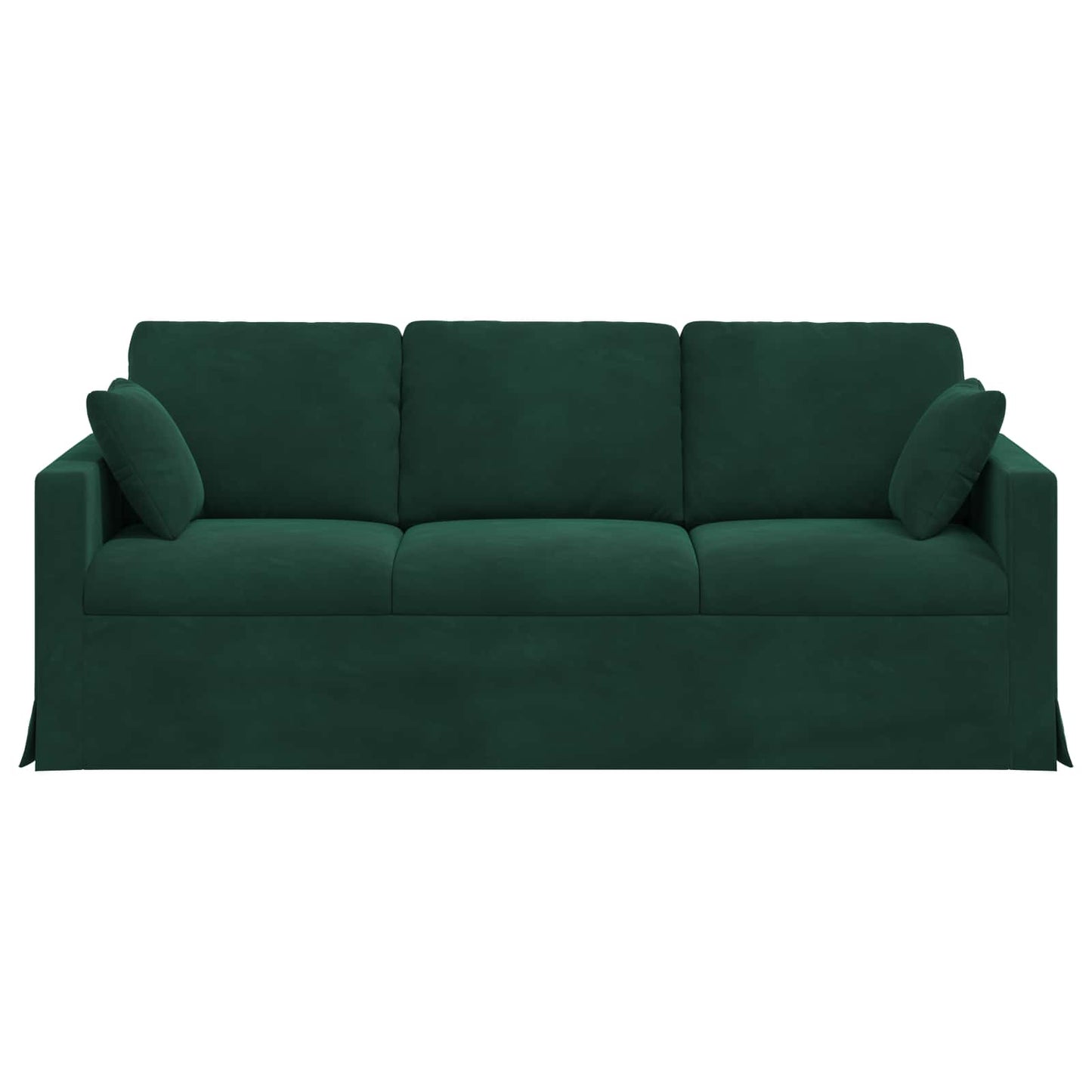 vidaXL Καναπές Σκούρο Πράσινο 198 x 78 x 80 εκ Βελούδο