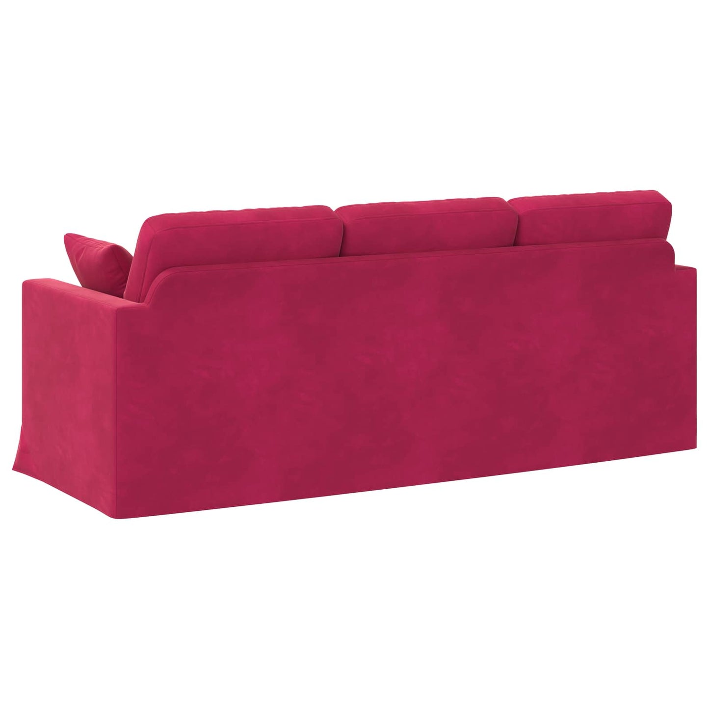 vidaXL Καναπές Κόκκινο 198 x 78 x 80 εκ Βελούδο