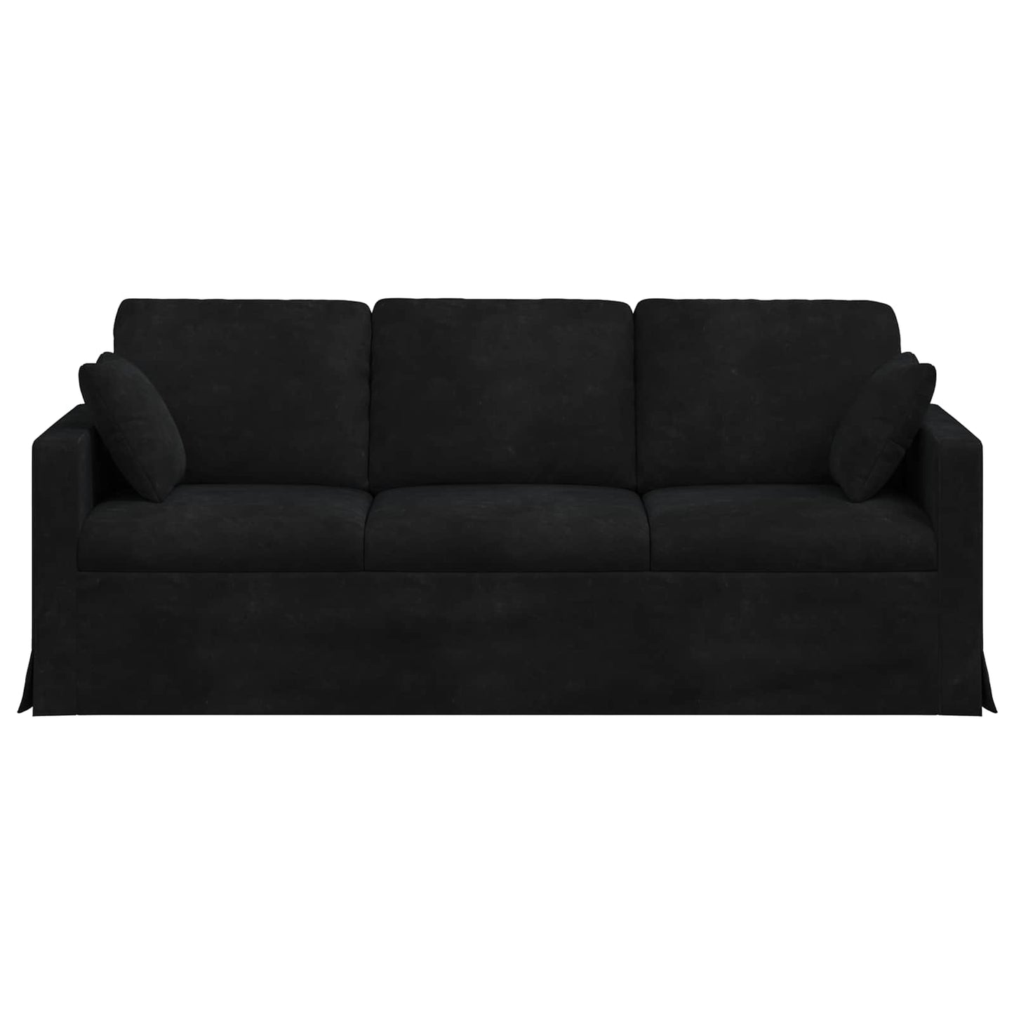 vidaXL Καναπές Μαύρο 198 x 78 x 80 εκ Βελούδο