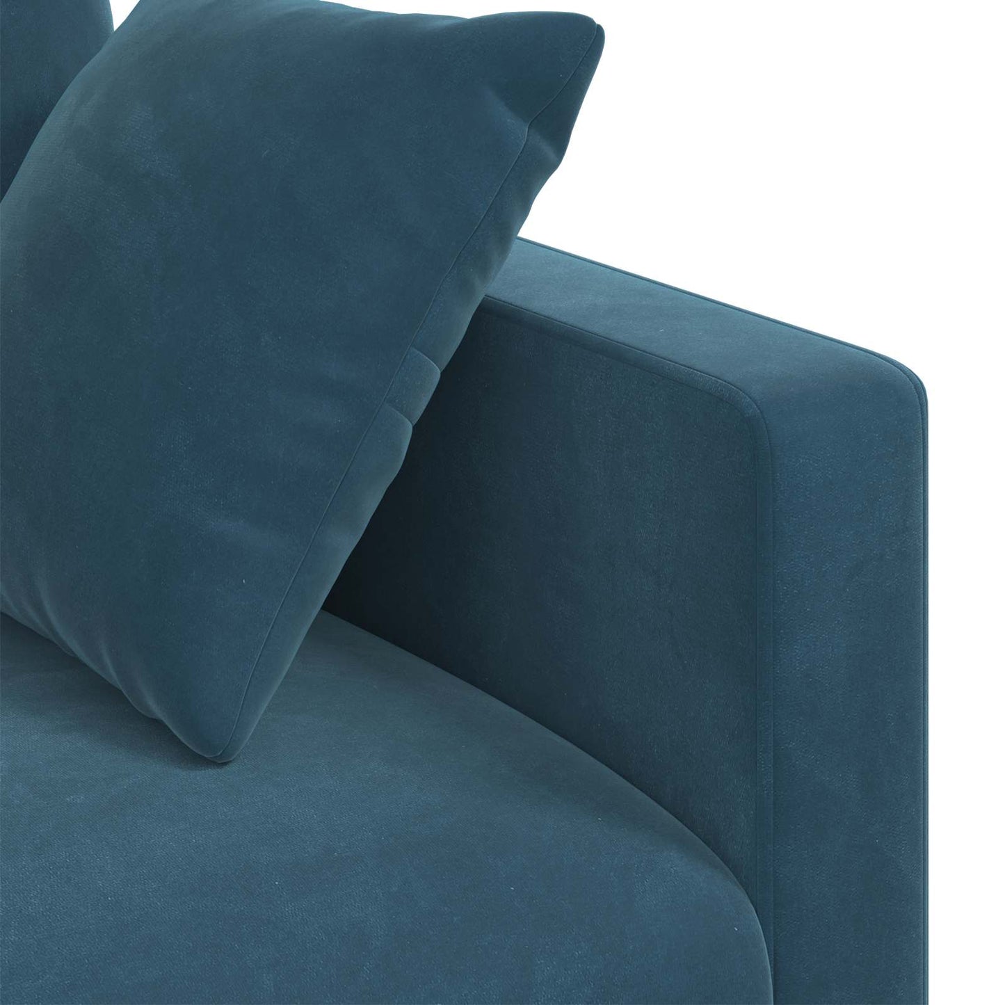 vidaXL Καναπές Μπλε 198 x 78 x 80 εκ Βελούδο