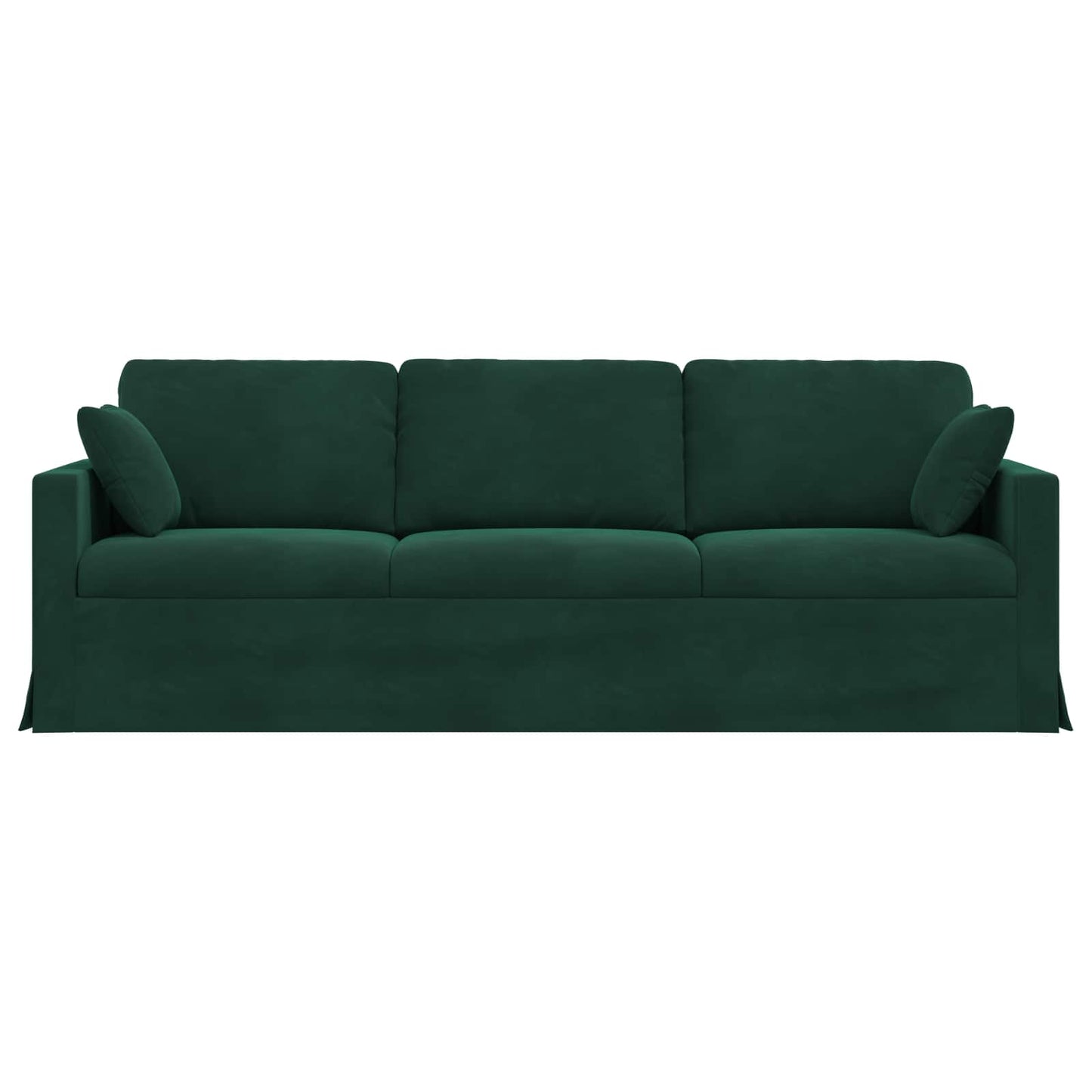 vidaXL Καναπές Σκούρο Πράσινο 228 x 78 x 80 εκ Βελούδο
