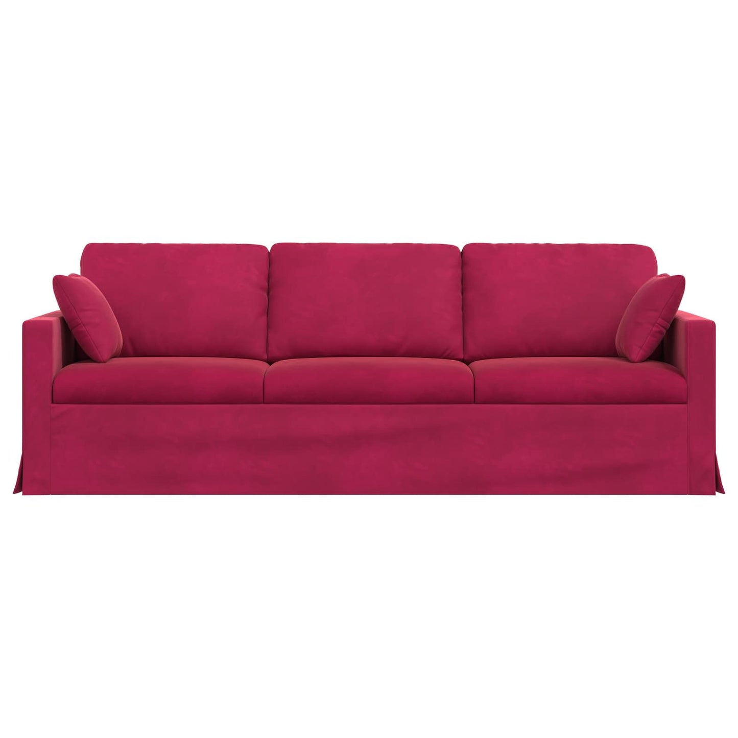 vidaXL Καναπές Κόκκινο 228 x 78 x 80 εκ Βελούδο