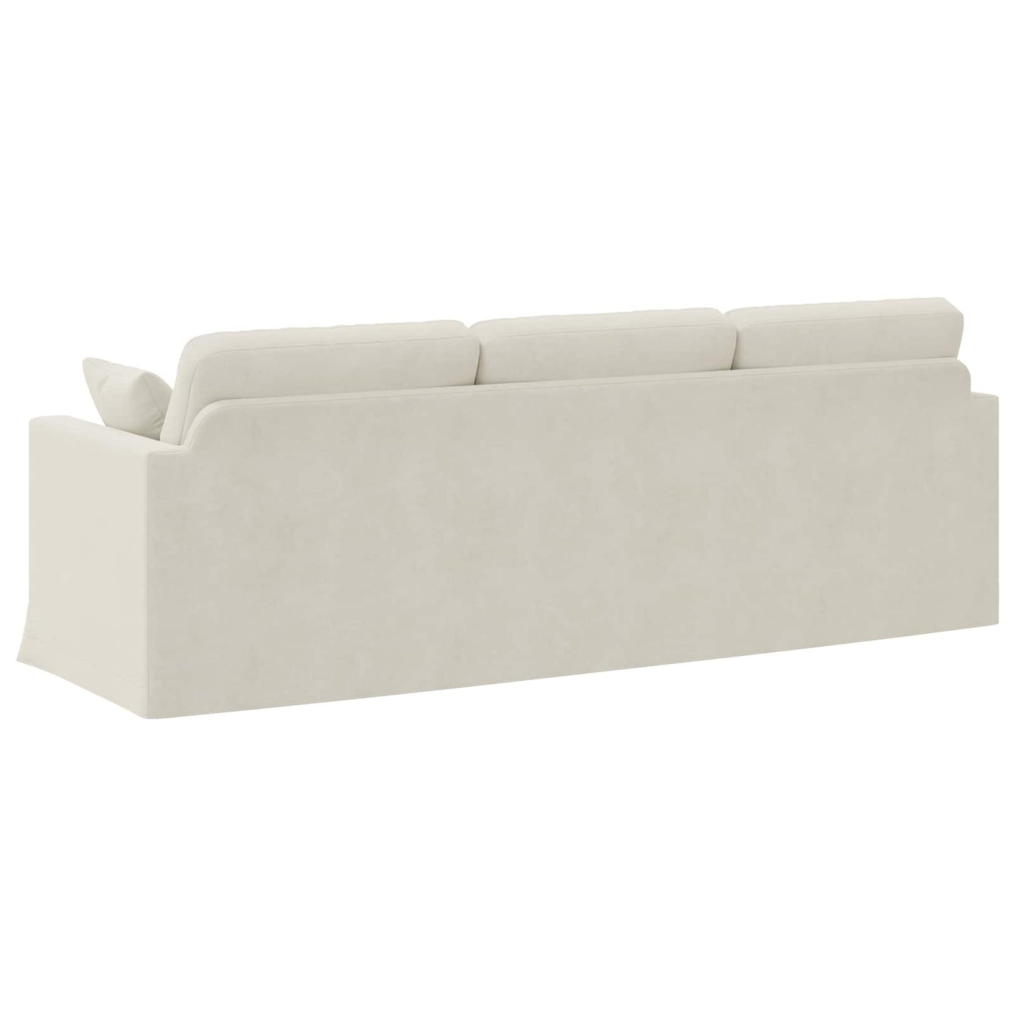 vidaXL Καναπές Κρεμ 228 x 78 x 80 εκ Βελούδο