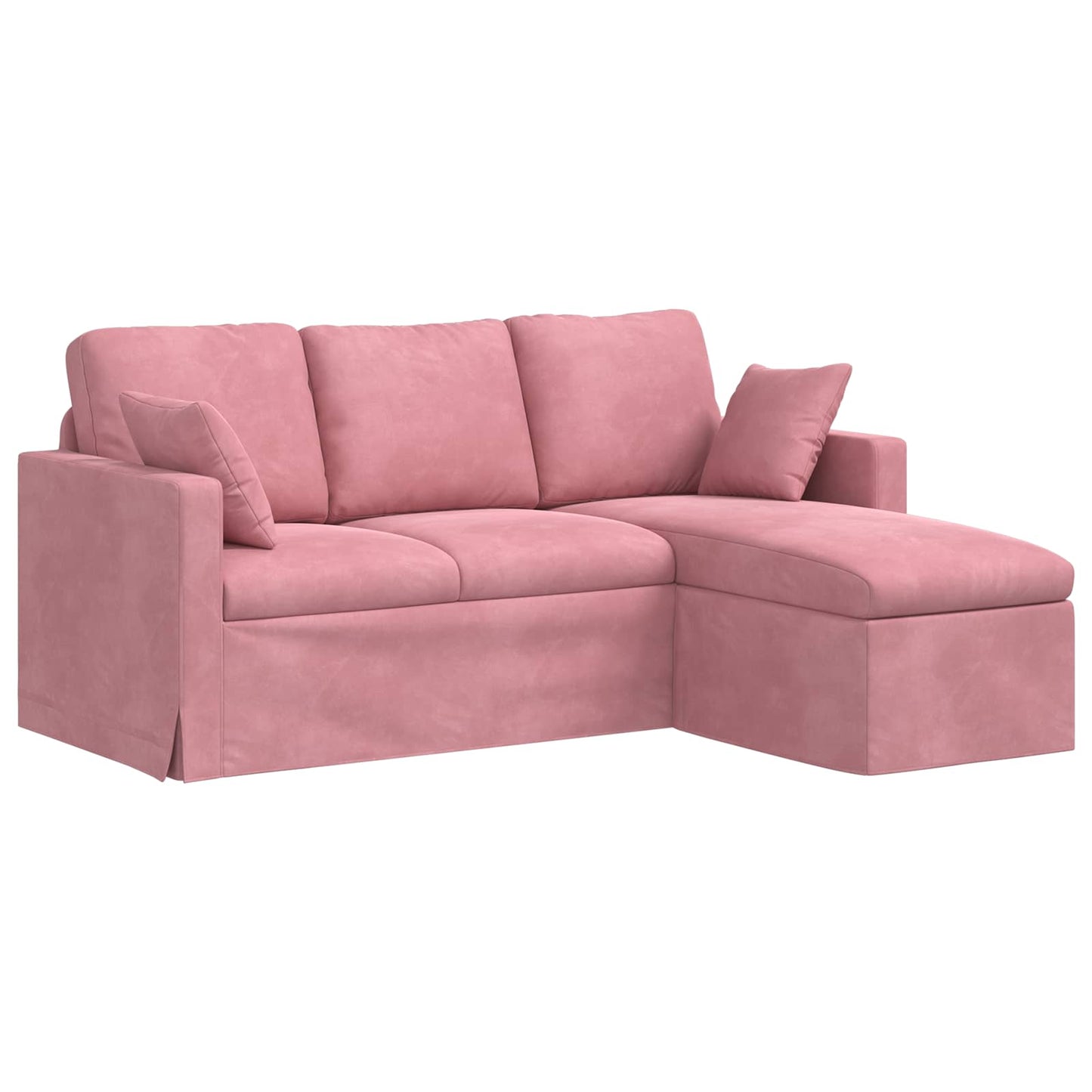 vidaXL Καναπές Ροζ 178 x 134 x 80 εκ Βελούδο