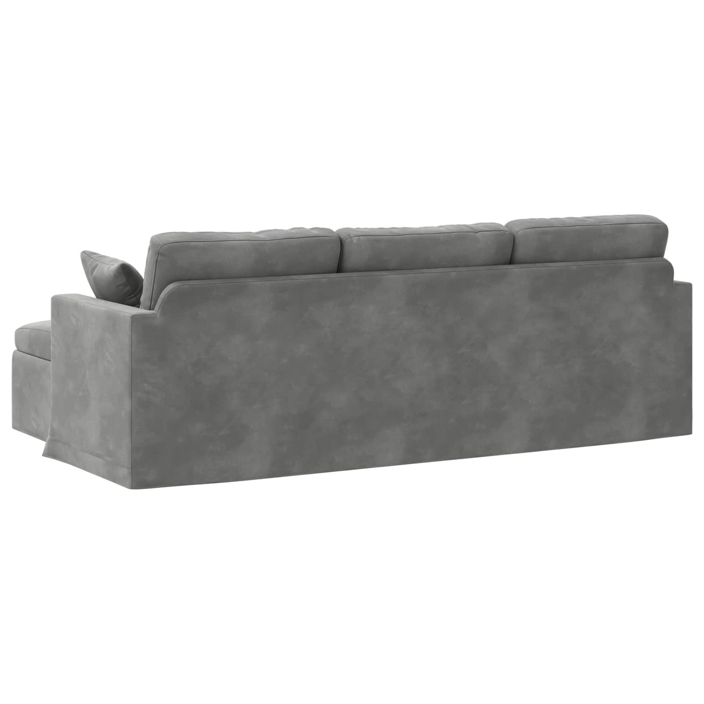 vidaXL Καναπές Σκούρο Γκρι 228 x 134 x 80 εκ Βελούδο