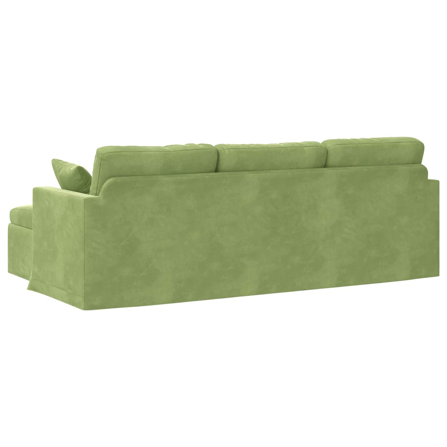 vidaXL Καναπές Ανοιχτό Πράσινο 228 x 134 x 80 εκ Βελούδο