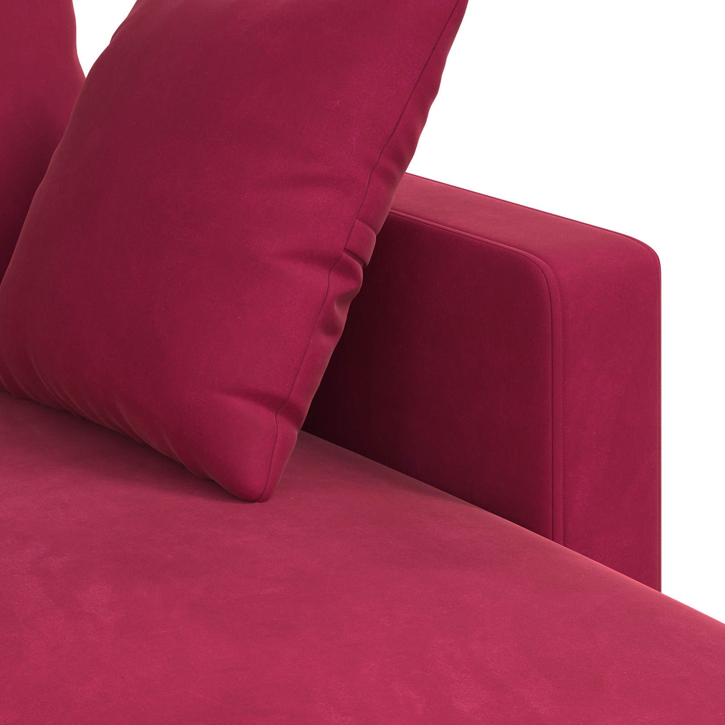 vidaXL Καναπές Κόκκινο 228 x 134 x 80 εκ Βελούδο