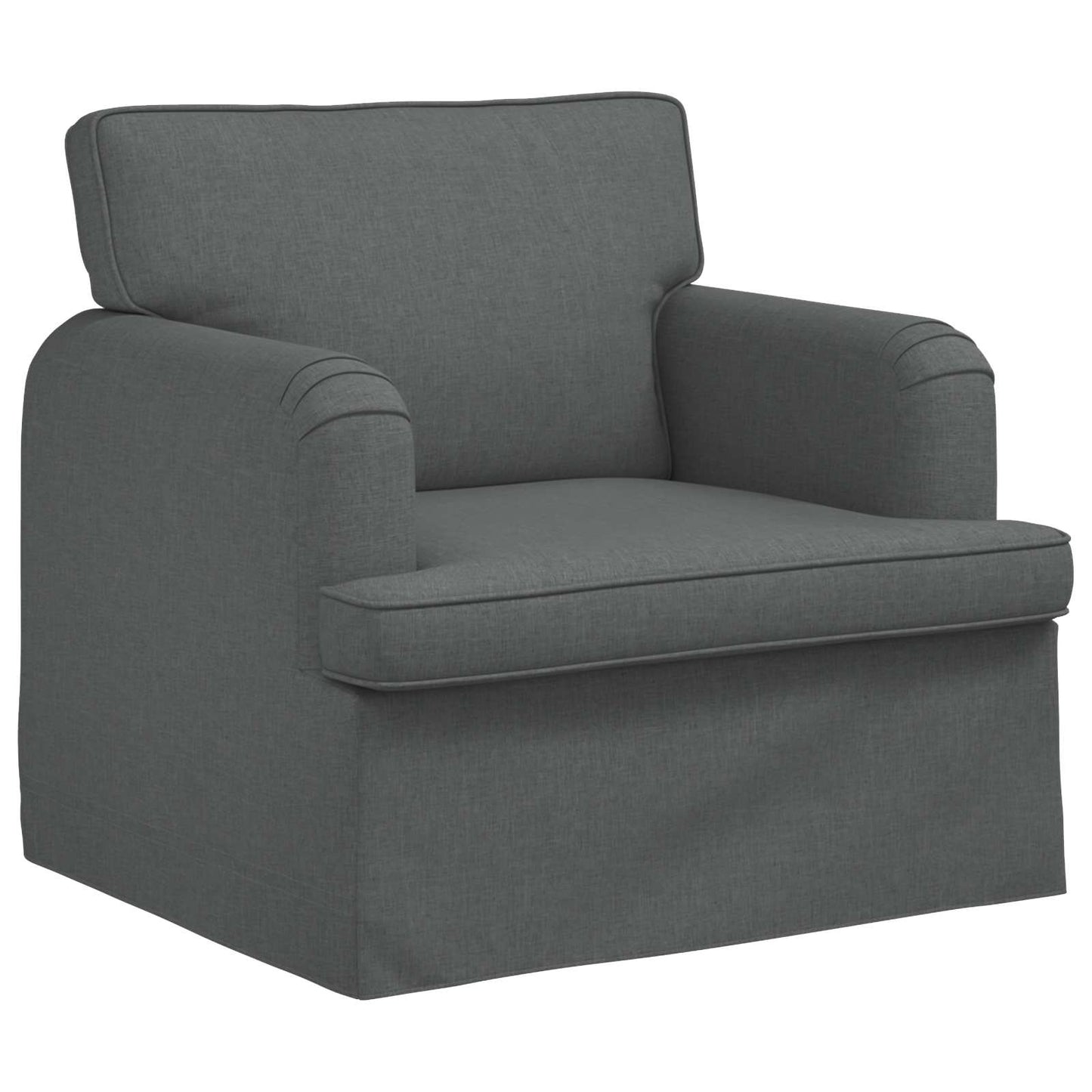 vidaXL Καναπές Σκούρο Γκρι 84 x 80 x 85 εκ ύφασμα