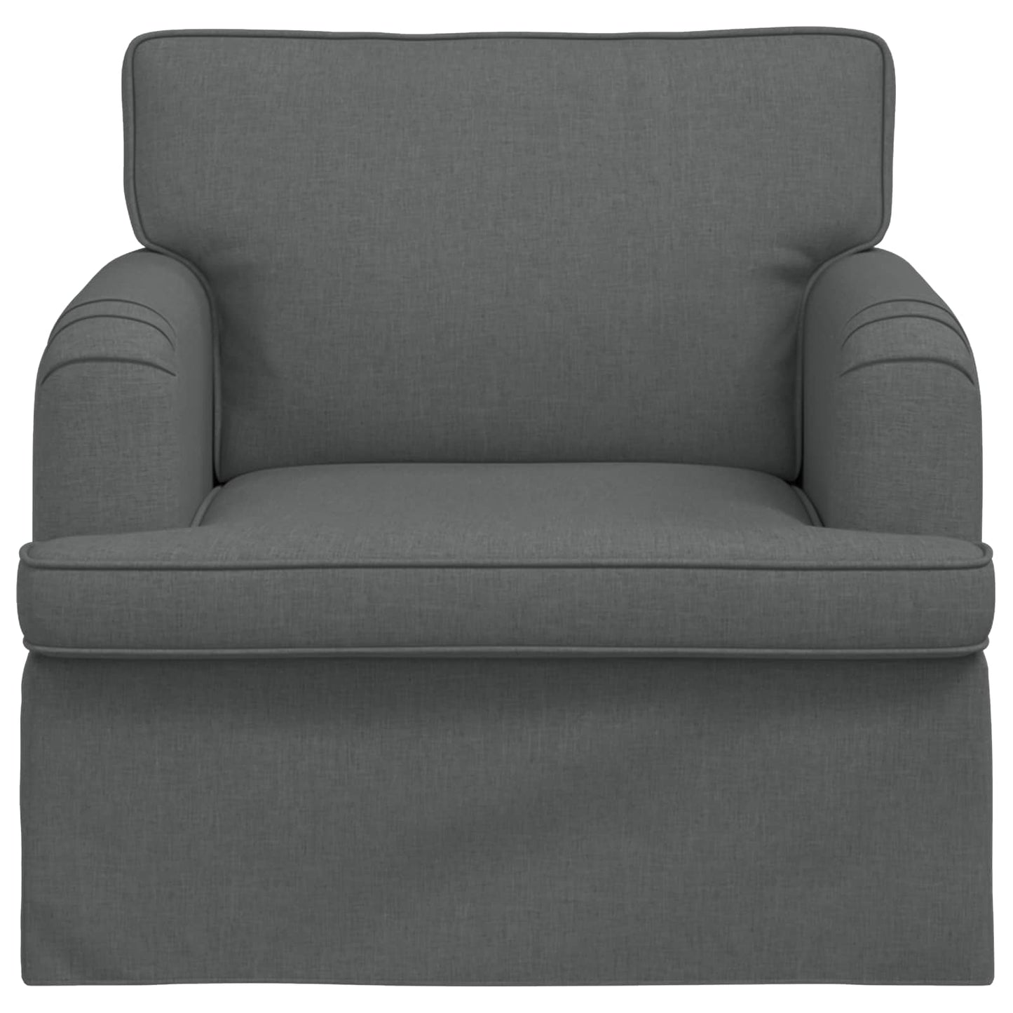 vidaXL Καναπές Σκούρο Γκρι 84 x 80 x 85 εκ ύφασμα