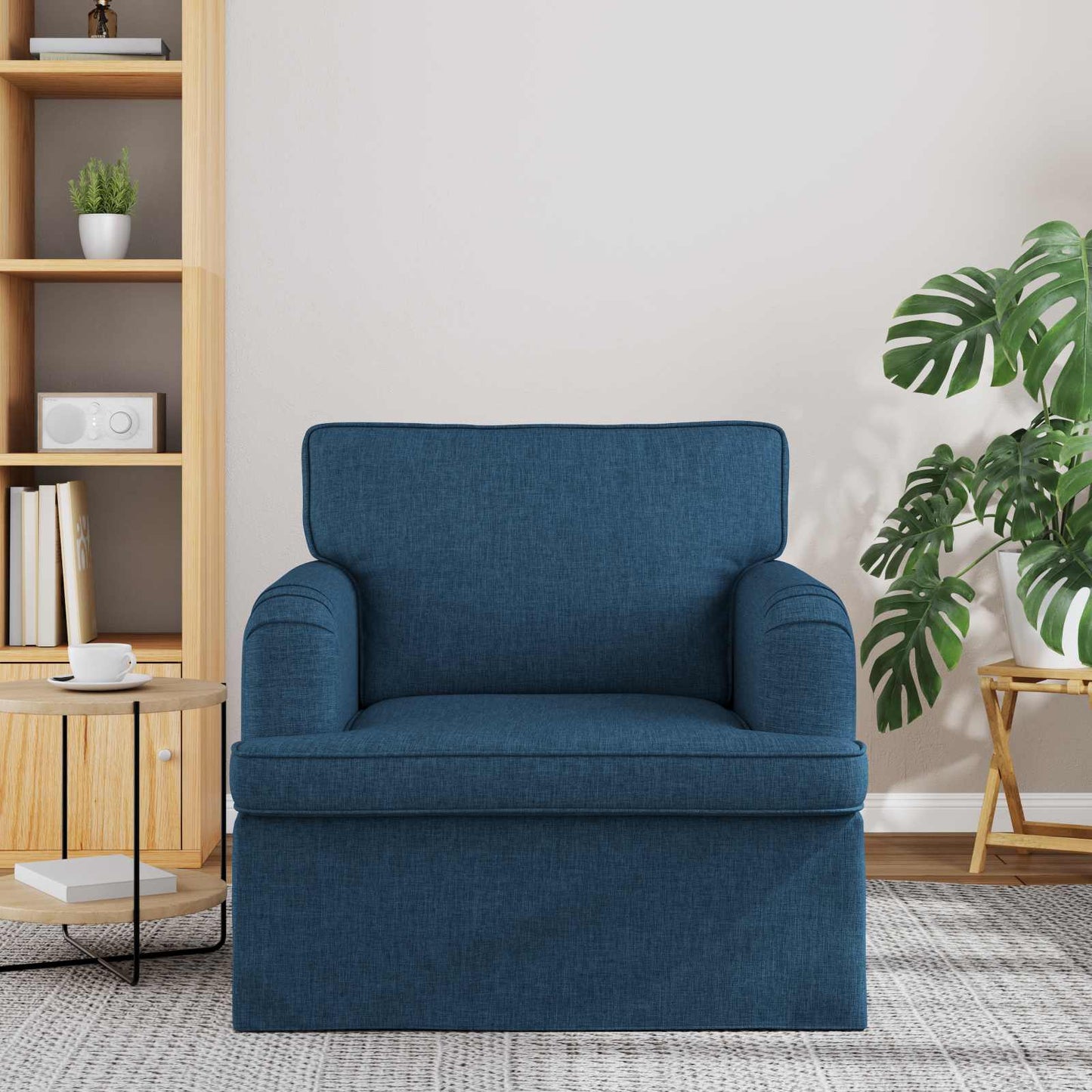 vidaXL Καναπές Μπλε 84 x 80 x 85 εκ ύφασμα