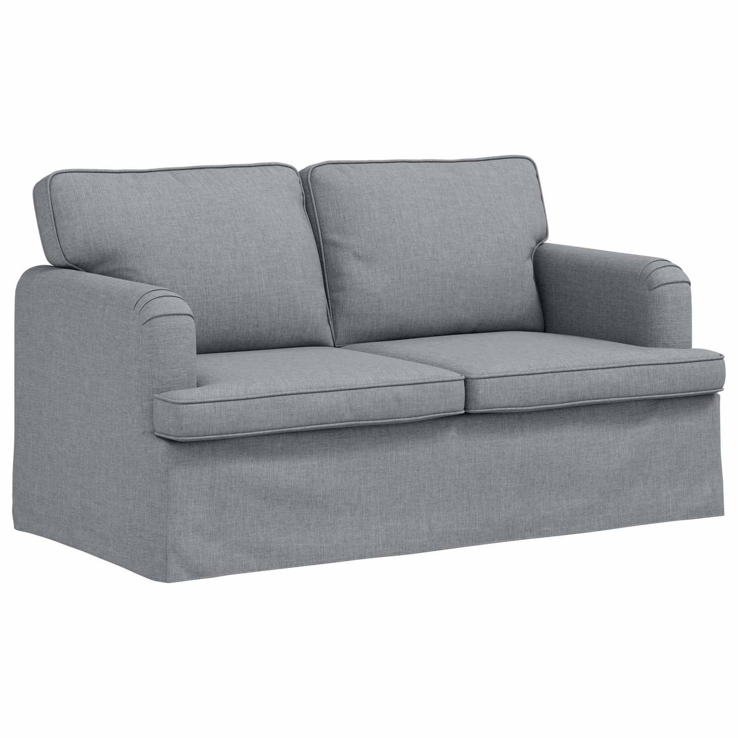 vidaXL Καναπές Ανοιχτό γκρι 144 x 80 x 85 εκ ύφασμα