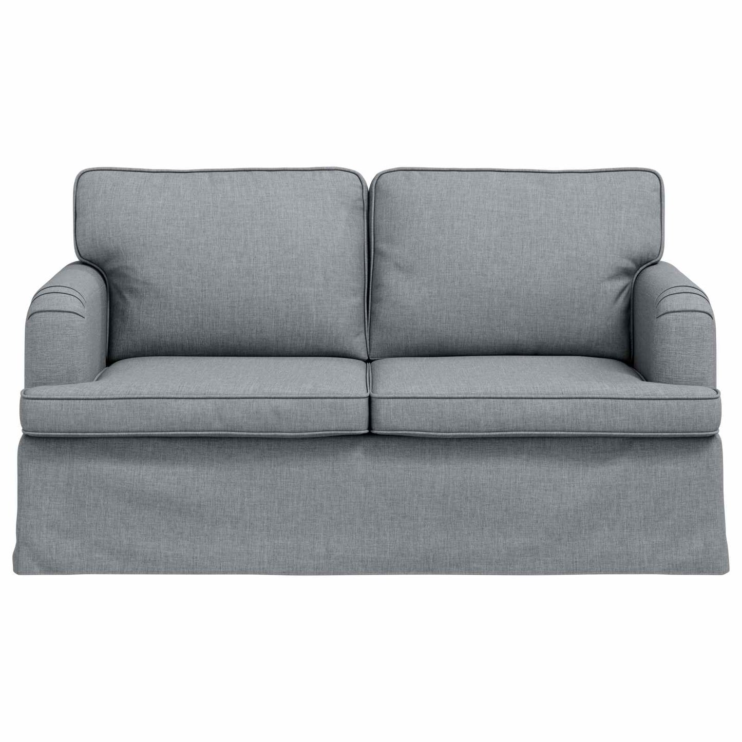 vidaXL Καναπές Ανοιχτό γκρι 144 x 80 x 85 εκ ύφασμα