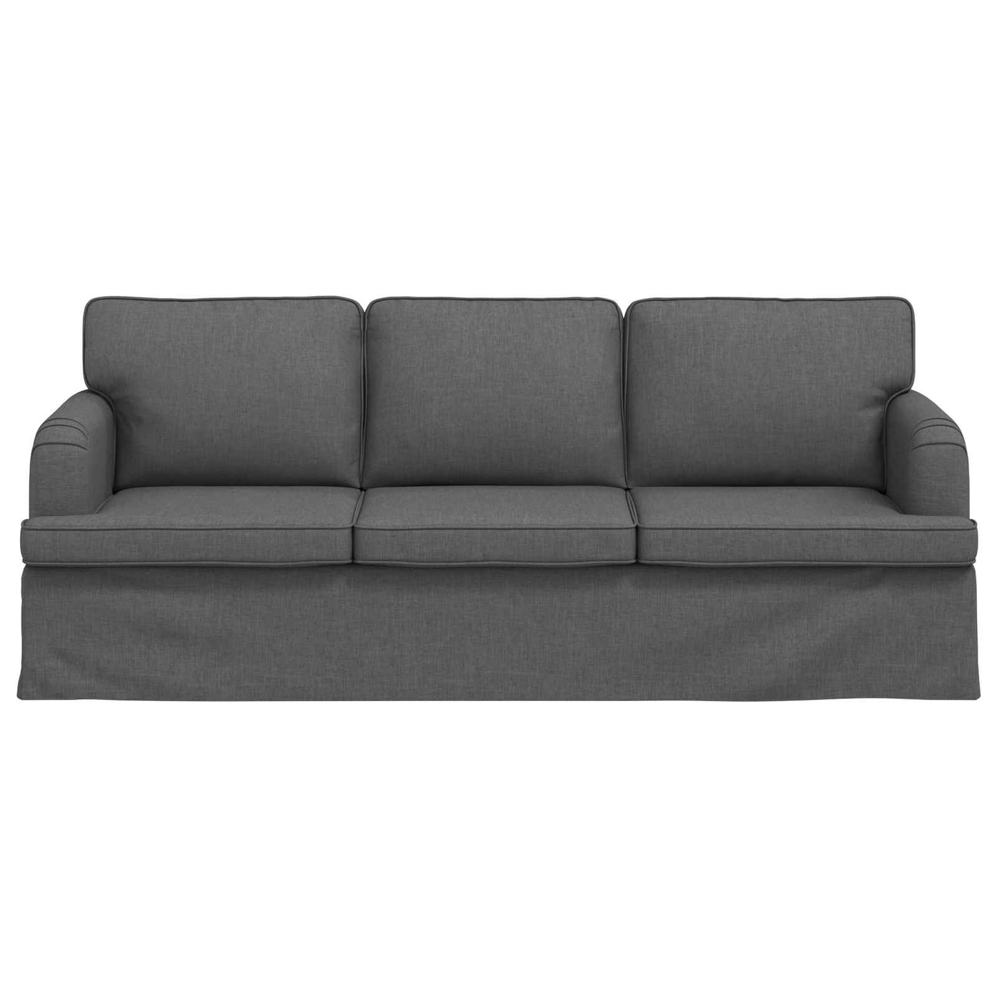 vidaXL Καναπές Σκούρο Γκρι 201 x 80 x 85 εκ ύφασμα