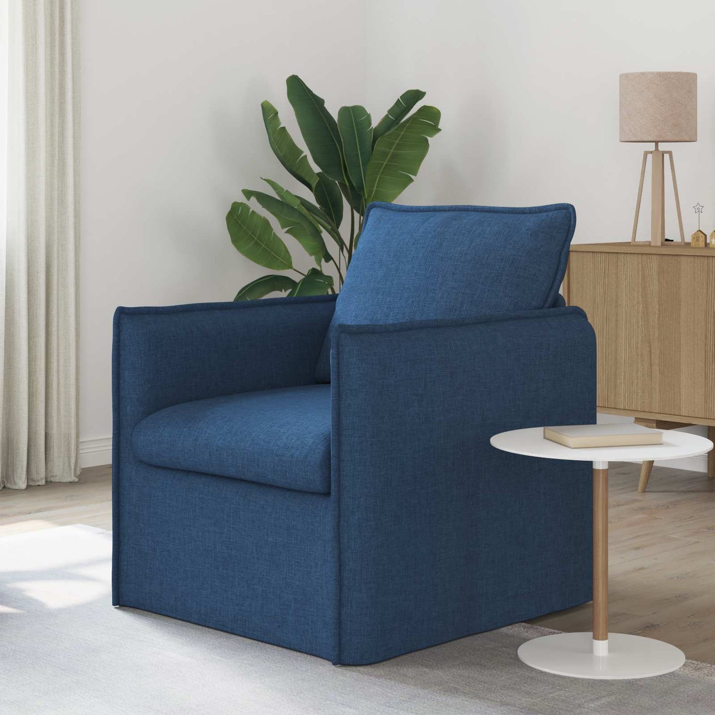 vidaXL Καναπές Μπλε 75 x 82 x 85 εκ ύφασμα