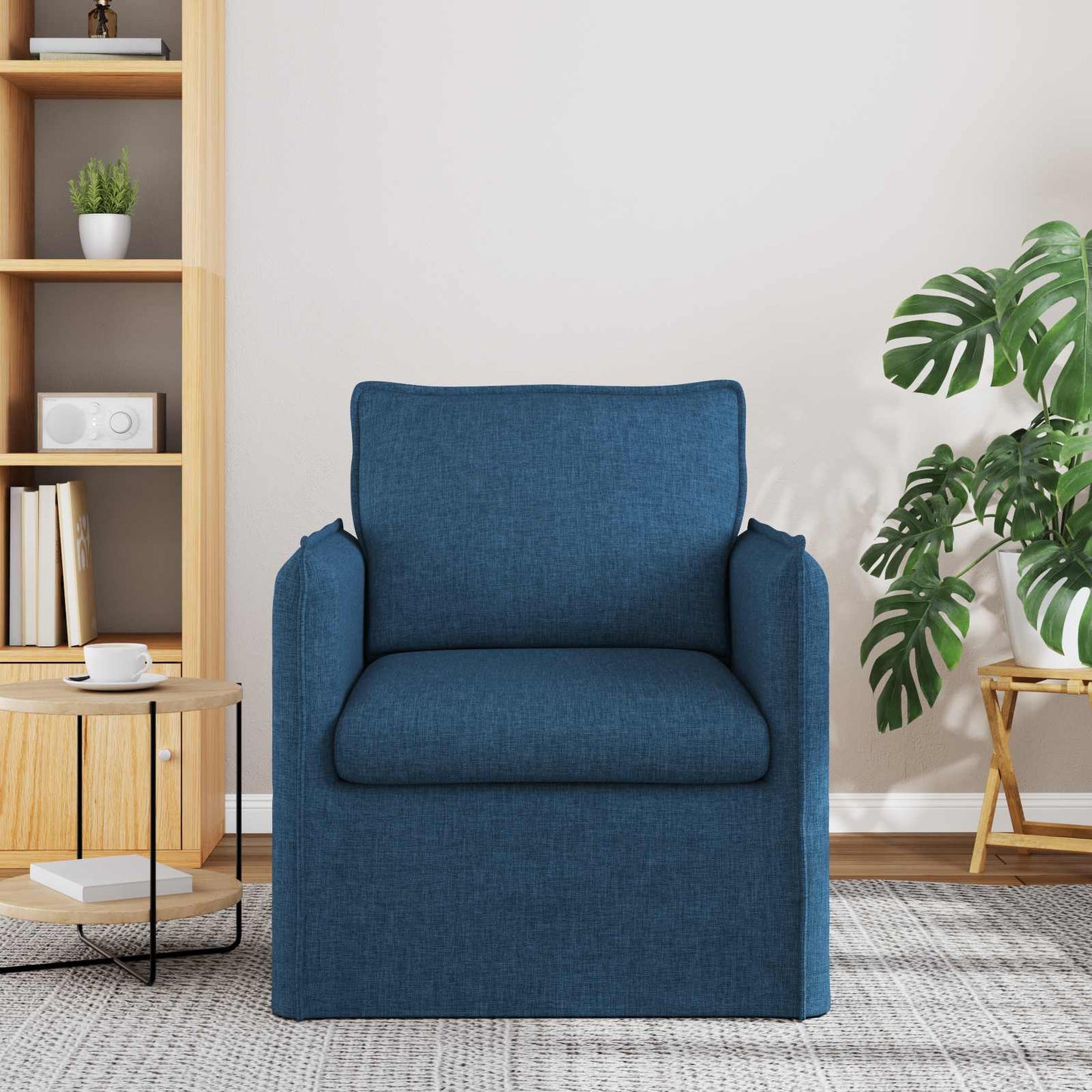 vidaXL Καναπές Μπλε 75 x 82 x 85 εκ ύφασμα