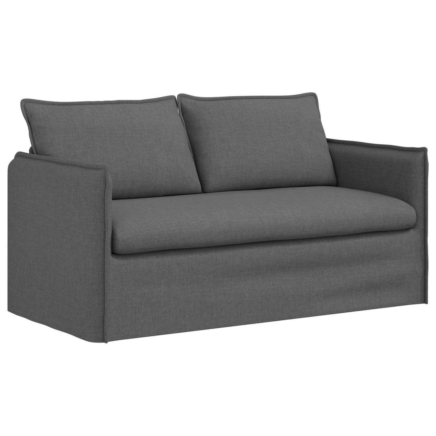 vidaXL Καναπές Σκούρο Γκρι 156 x 82 x 85 εκ ύφασμα