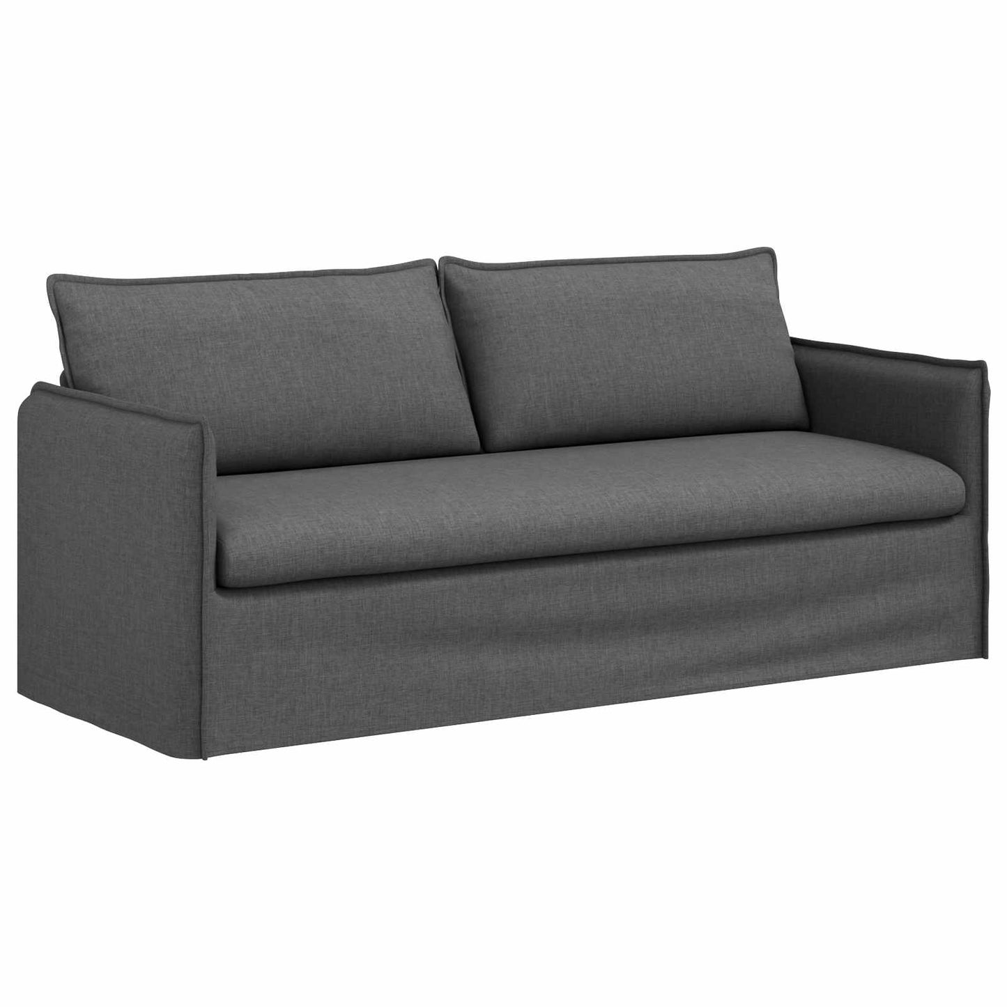vidaXL Καναπές Σκούρο Γκρι 196 x 82 x 85 εκ ύφασμα