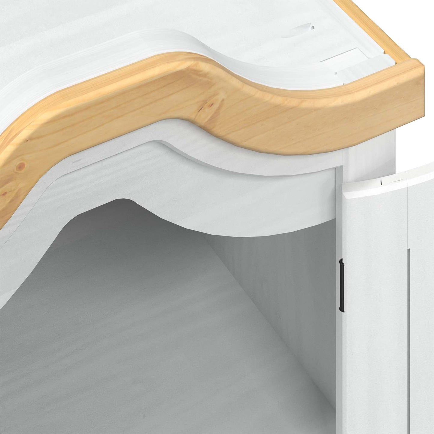 vidaXL Ντουλάπες με ράφι Λευκό 55 x 52 x 170 εκ Στερεά ξυλεία πεύκου