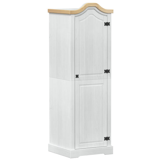 vidaXL Ντουλάπες με ράφι Λευκό 55 x 52 x 170 εκ Στερεά ξυλεία πεύκου