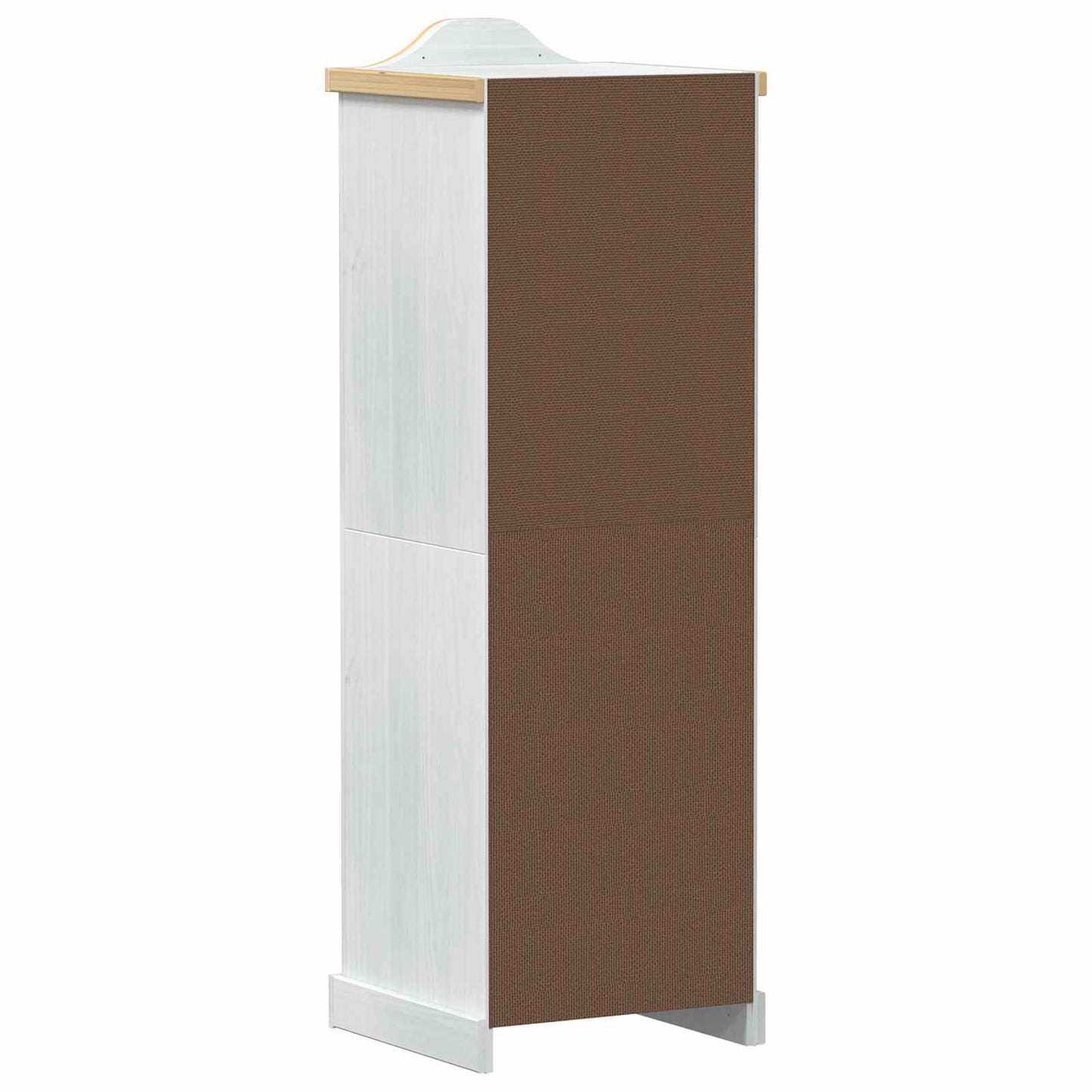 vidaXL Ντουλάπες με ράφι Λευκό 55 x 52 x 170 εκ Στερεά ξυλεία πεύκου