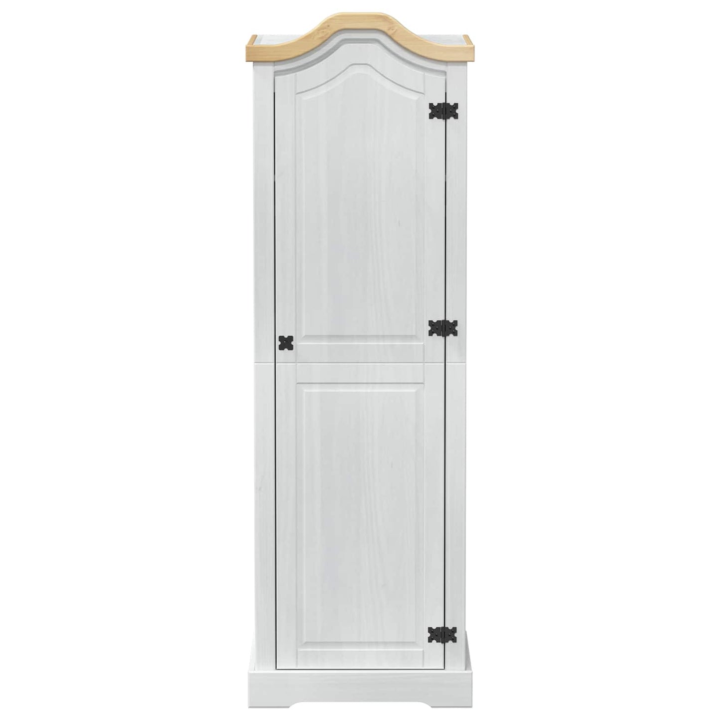 vidaXL Ντουλάπες με ράφι Λευκό 55 x 52 x 170 εκ Στερεά ξυλεία πεύκου