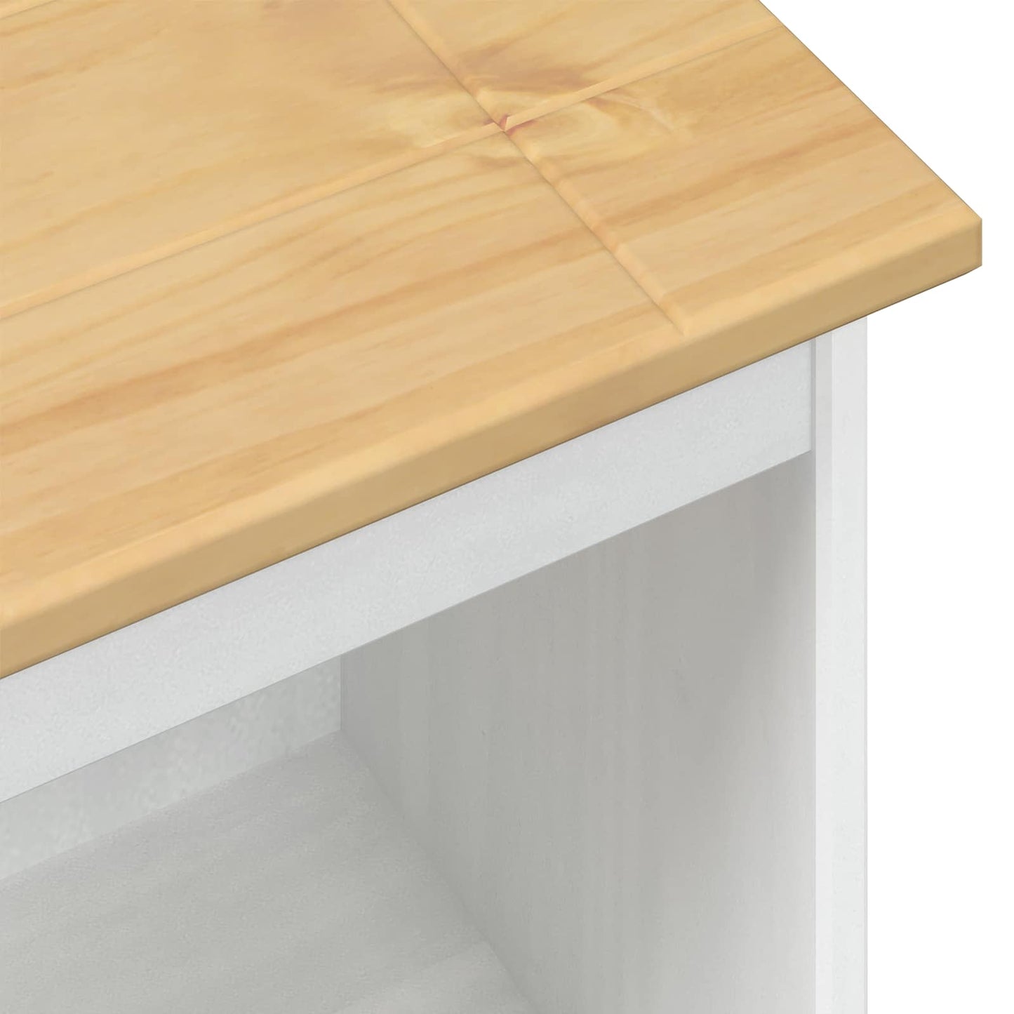 vidaXL Βιβλιοθήκη Λευκό 46 x 29 x 100 εκ. Στερεά ξυλεία πεύκου