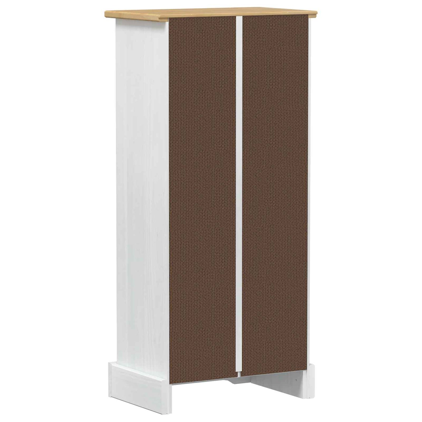 vidaXL Βιβλιοθήκη Λευκό 46 x 29 x 100 εκ. Στερεά ξυλεία πεύκου