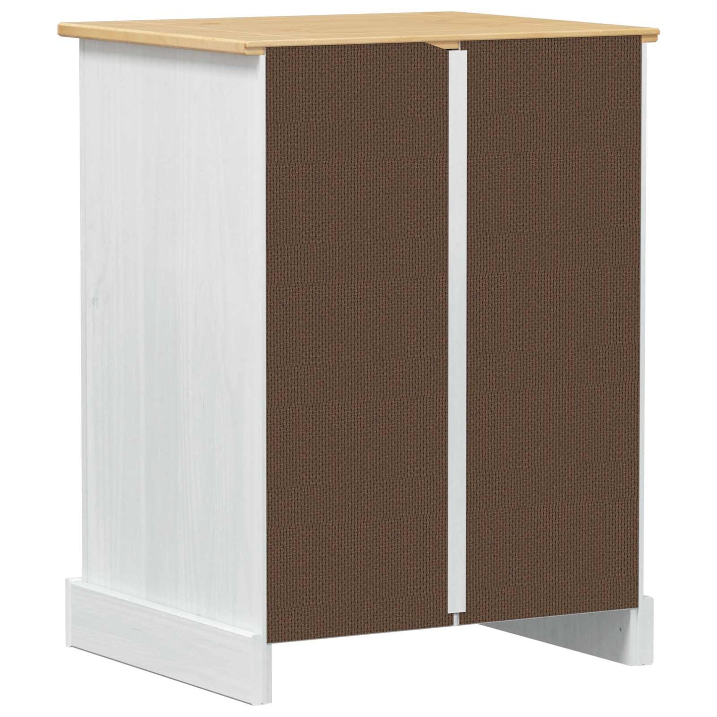 vidaXL Ηχοσύστημα ντουλάπι Λευκό 60 x 50 x 82 εκ Στερεά ξυλεία πεύκου