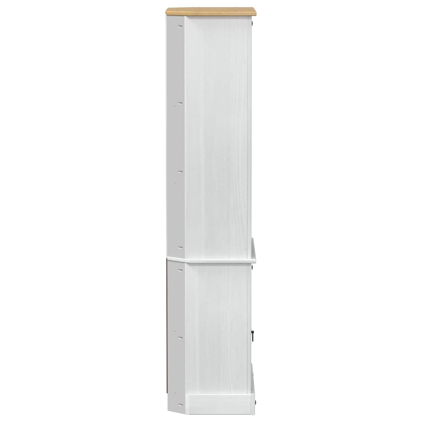 vidaXL Highboard Λευκό 74 x 38 x 170 εκ. Στερεά ξυλεία πεύκου