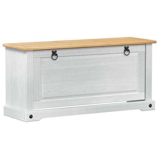 vidaXL Ντουλάπα Παπουτσιών με ράφι Corona Λευκό 99 x 32 x 49 εκ.