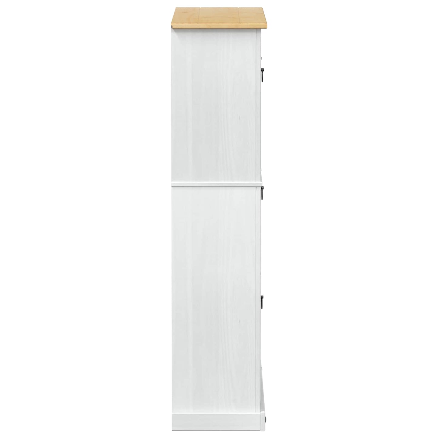 vidaXL Ντουλάπα Παπουτσιών με συρτάρι Corona Λευκό 99 x 32 x 138 εκ