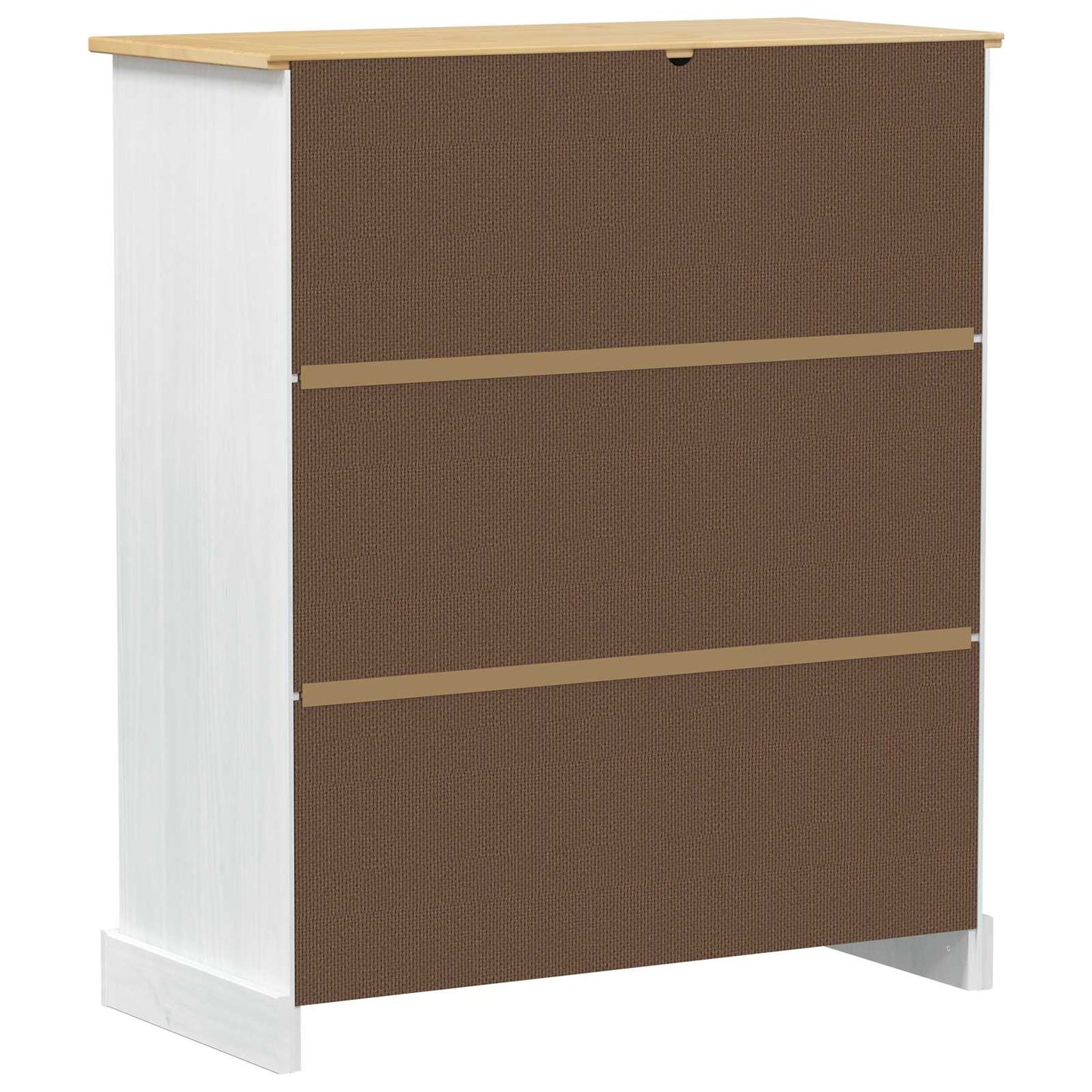 vidaXL Ντουλάπι κρασιού Λευκό 97 x 45 x 114 εκ Στερεά ξυλεία πεύκου