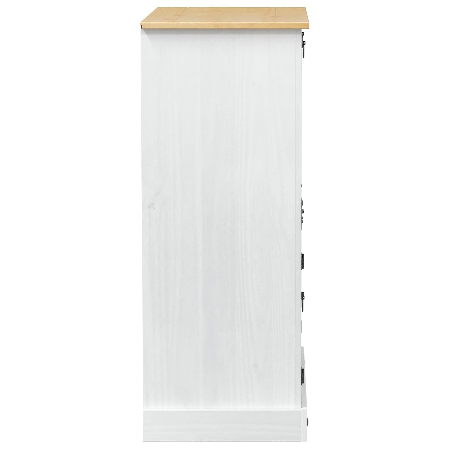 vidaXL Ντουλάπι κρασιού Λευκό 97 x 45 x 114 εκ Στερεά ξυλεία πεύκου