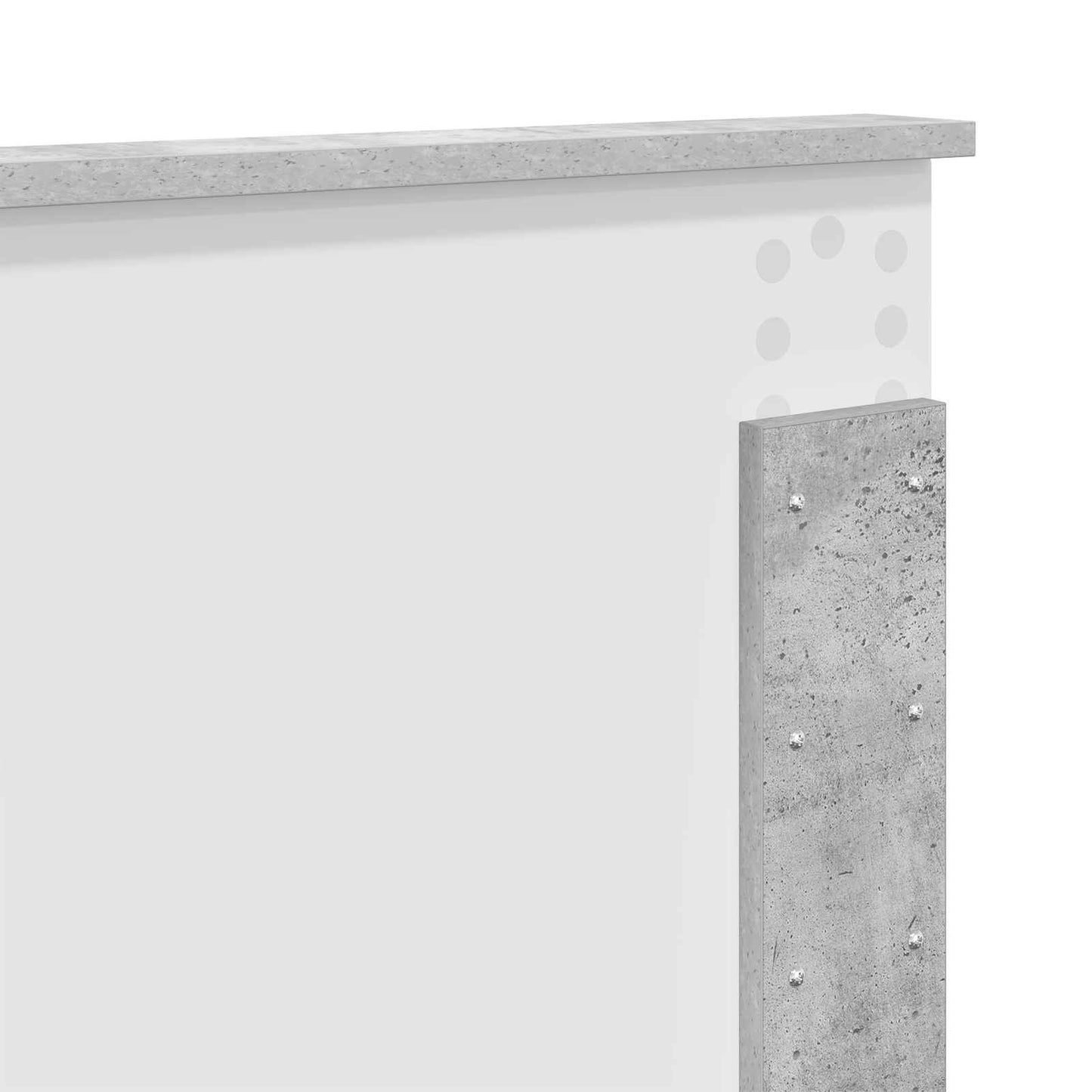 vidaXL Σκελετός Κρεβατιού Σκυρόδεμα 180 x 200 cm Επεξεργασμένο ξύλο