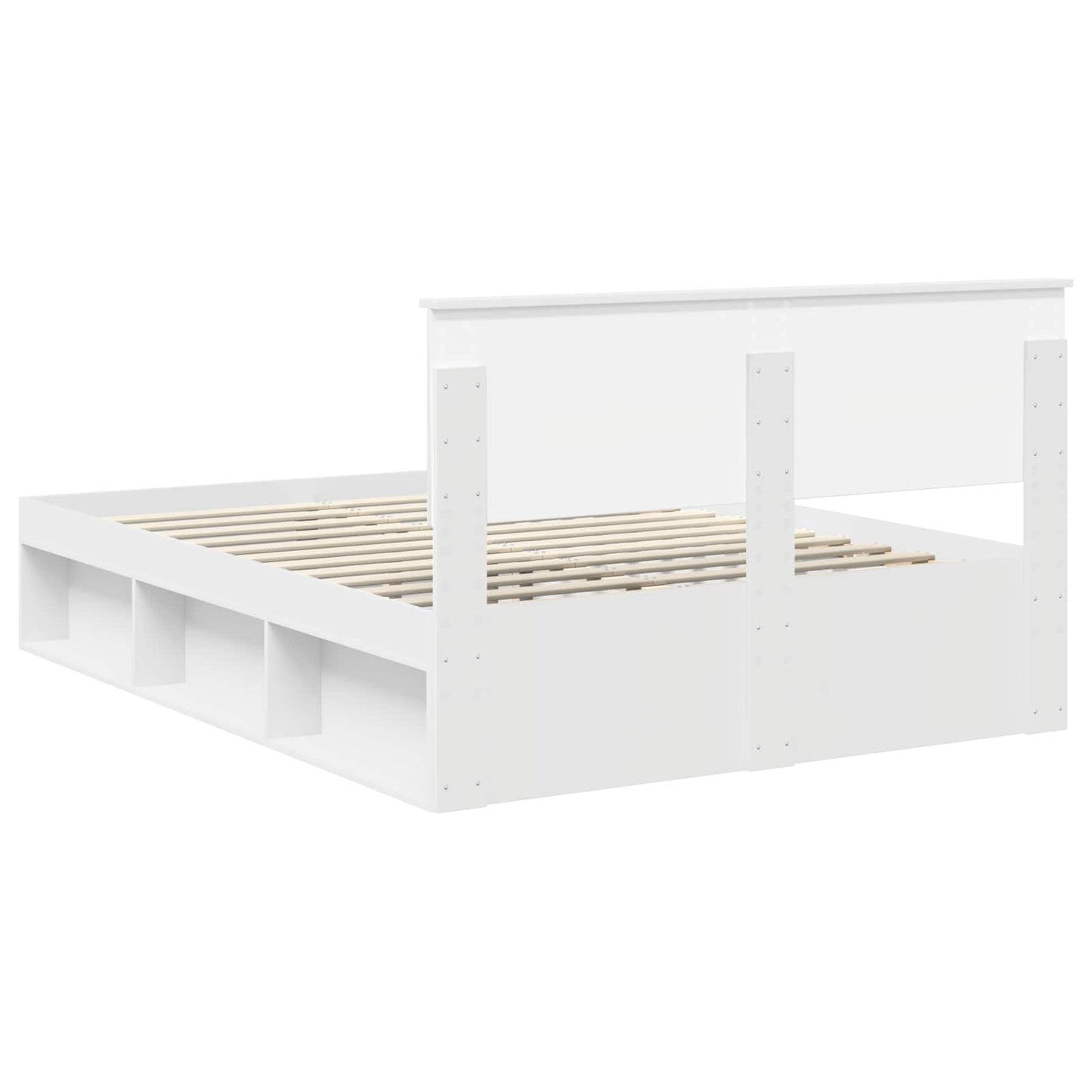 vidaXL Σκελετός Κρεβατιού Λευκό 160 x 200 cm Επεξεργασμένο ξύλο