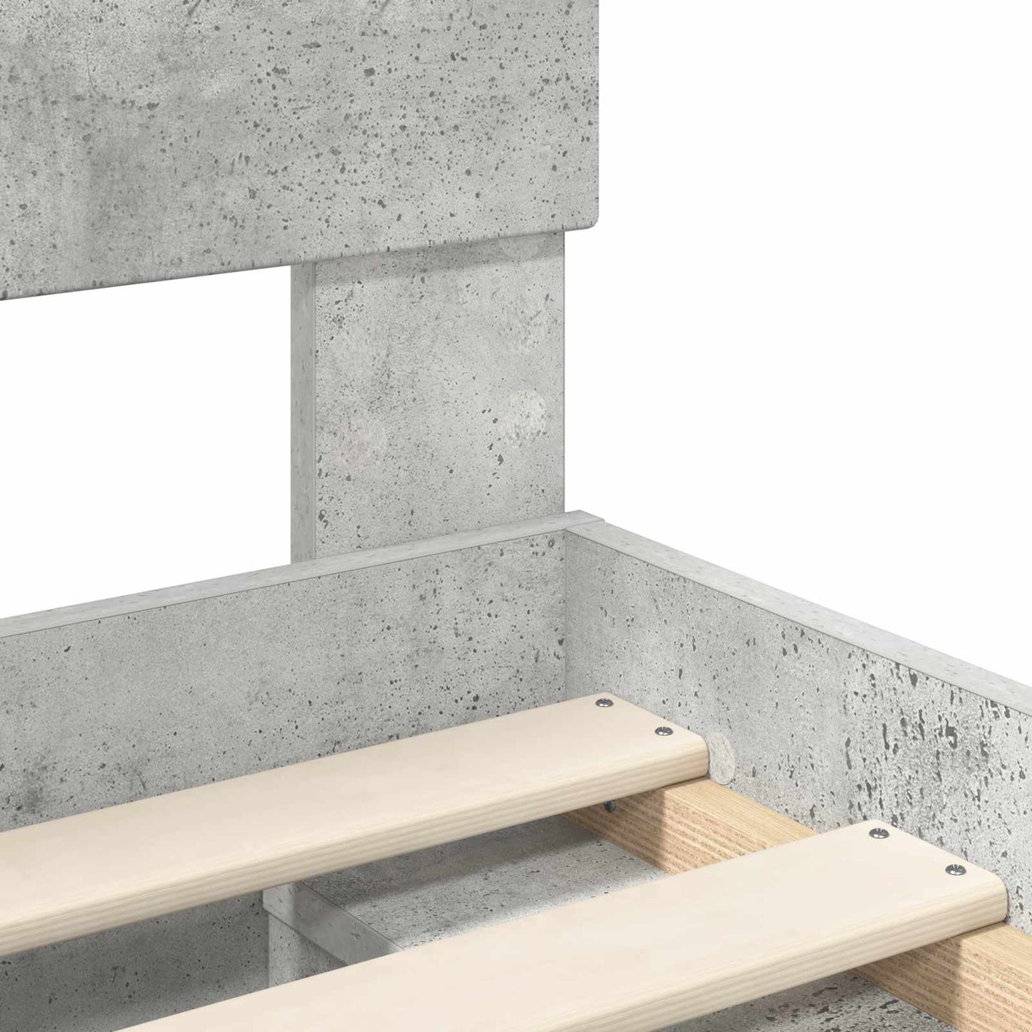 vidaXL Σκελετός Κρεβατιού Σκυρόδεμα 160 x 200 cm Επεξεργασμένο ξύλο