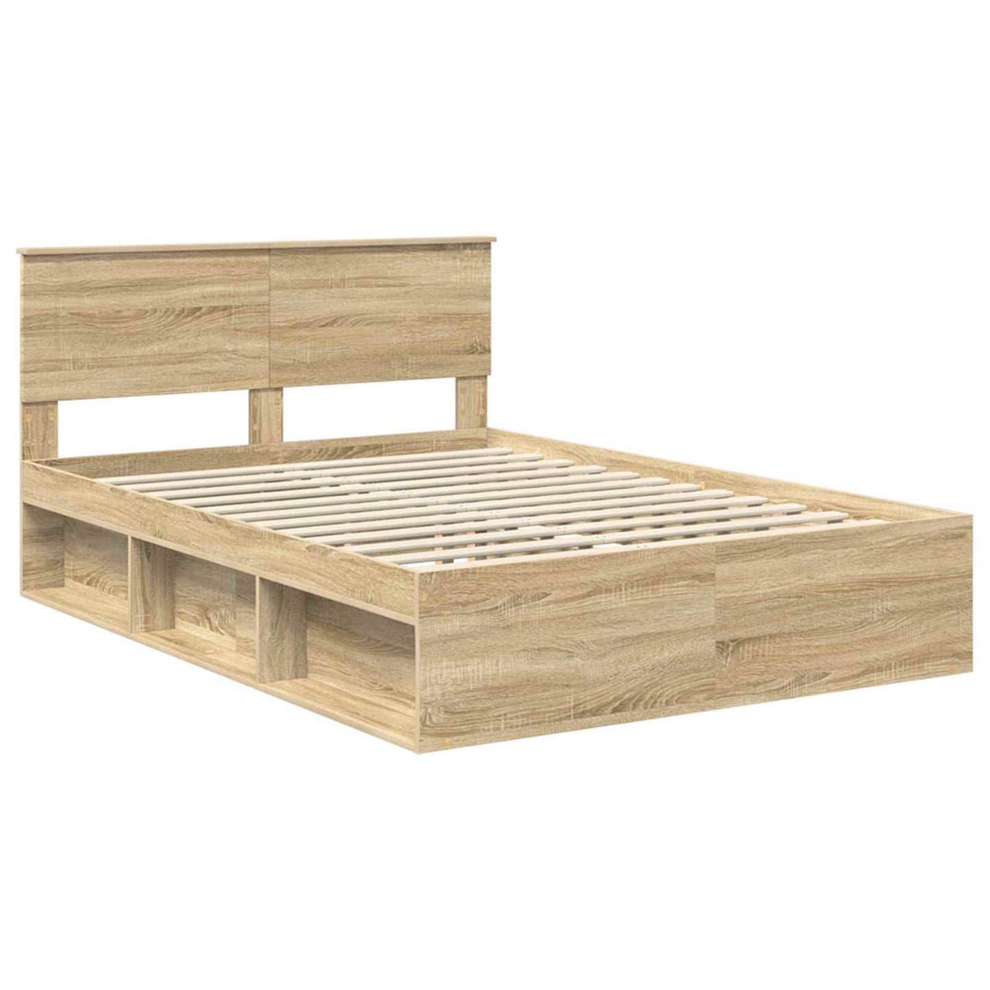 vidaXL Σκελετός Κρεβατιού Σονόμα 140 x 200 cm Επεξεργασμένο ξύλο