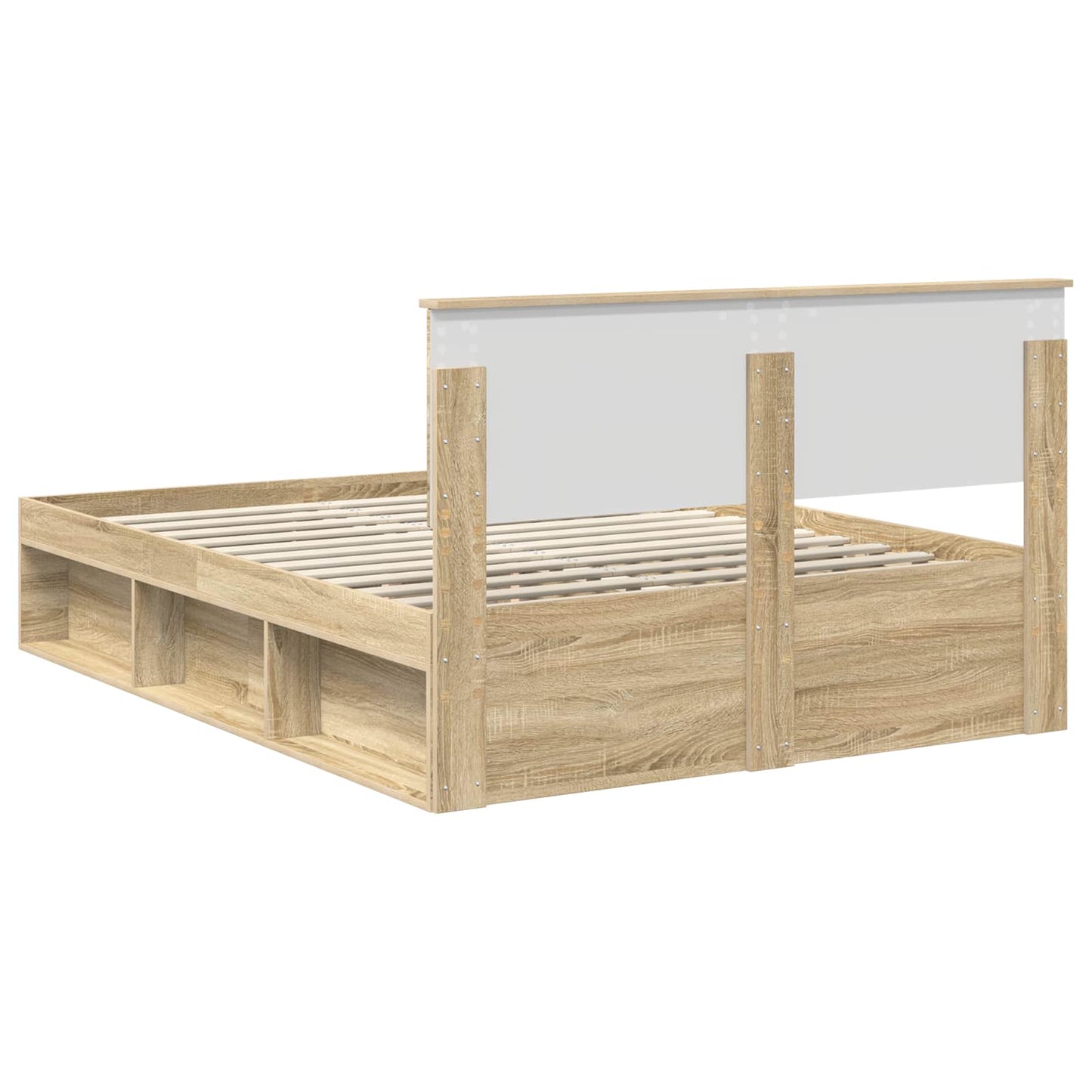 vidaXL Σκελετός Κρεβατιού Σονόμα 140 x 200 cm Επεξεργασμένο ξύλο