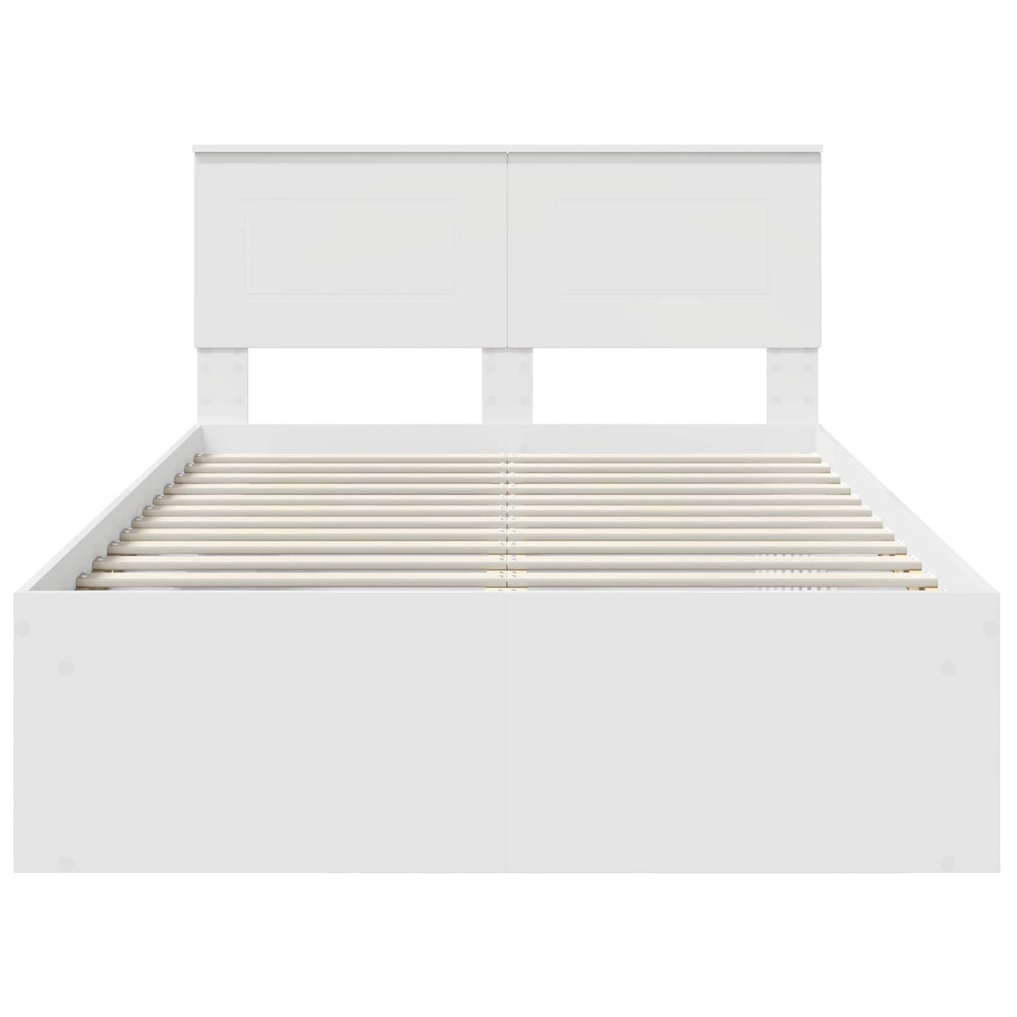 vidaXL Σκελετός Κρεβατιού Λευκό 120 x 190 cm Επεξεργασμένο ξύλο