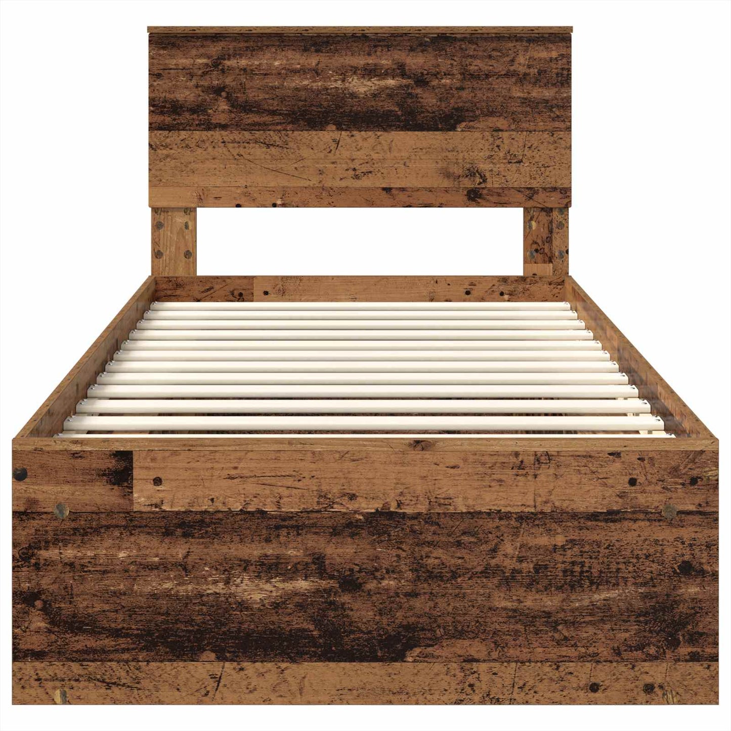 vidaXL Σκελετός Κρεβατιού Παλιό ξύλο 75 x 190 cm Επεξεργασμένο ξύλο
