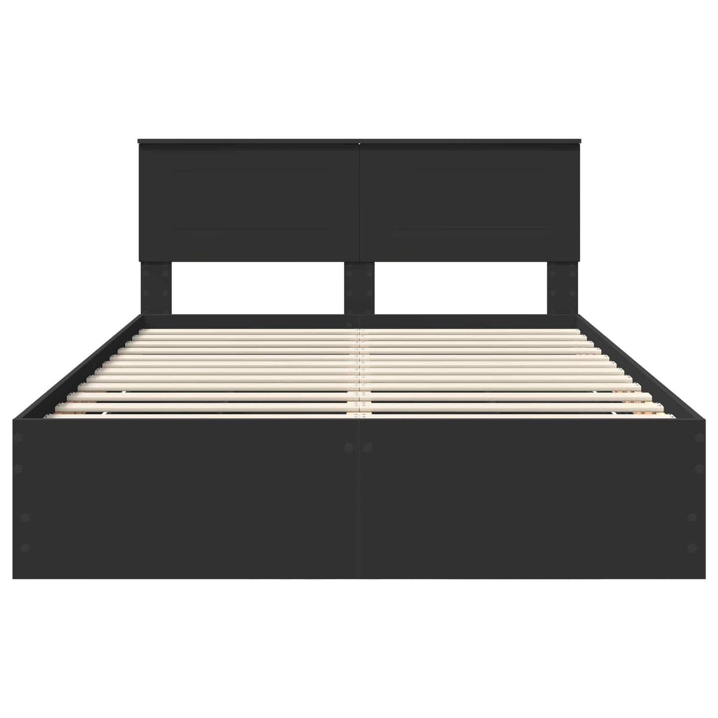 vidaXL Σκελετός Κρεβατιού Μαύρο 160 x 200 cm Μηχανήματος Ξύλο