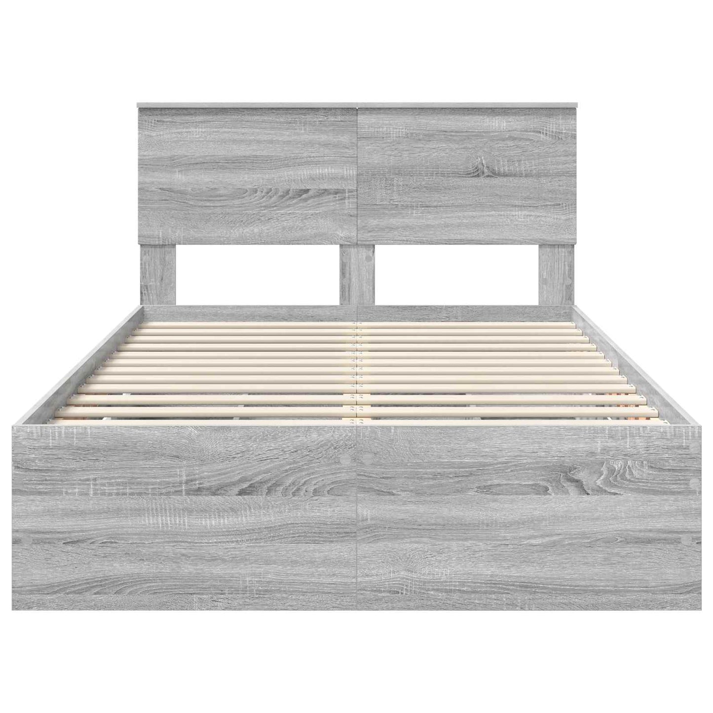 vidaXL Σκελετός Κρεβατιού Γκρίζο Σονομα 120 x 190 cm Μηχανήματος Ξύλο