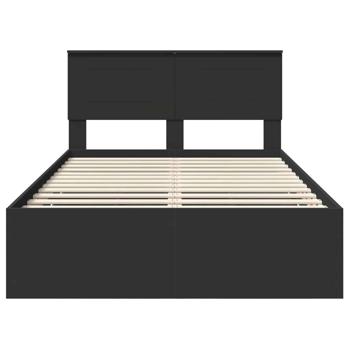 vidaXL Σκελετός Κρεβατιού Μαύρο 120 x 200 cm Μηχανήματος Ξύλο