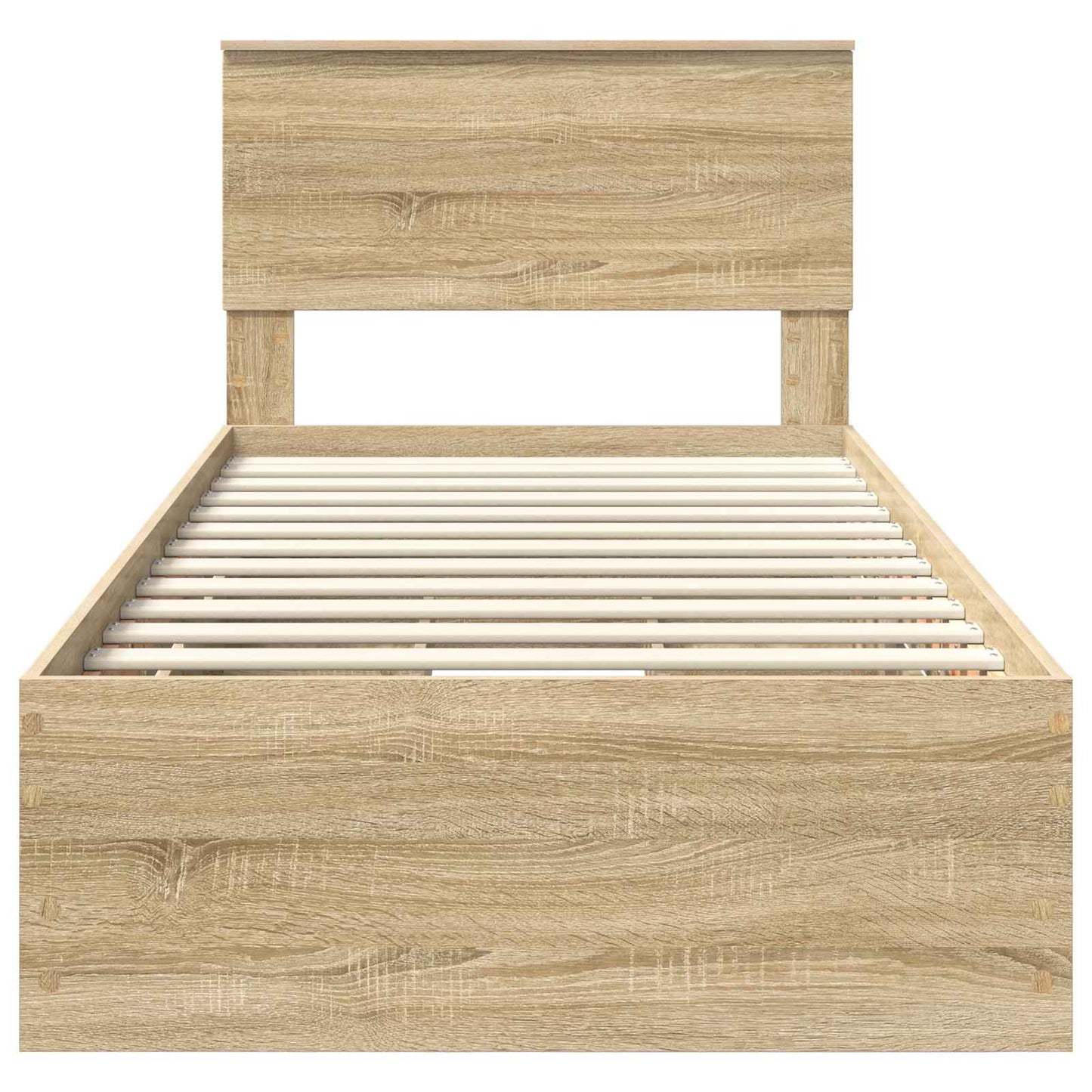 vidaXL Σκελετός Κρεβατιού Δρύς Sonoma 75 x 190 cm Μηχανήματος Ξύλο