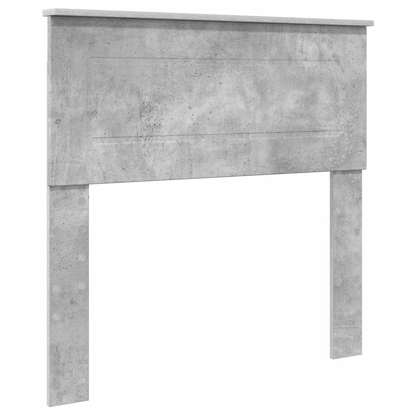 vidaXL Σκελετός Κρεβατιού Σκυρόδεμα Γκρι 75 x 190 cm Μηχανήματος Ξύλο