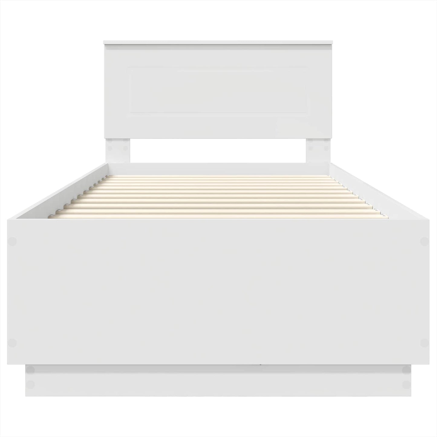 vidaXL Σκελετός Κρεβατιού Λευκό 70 x 190 cm Επεξεργασμένο ξύλο