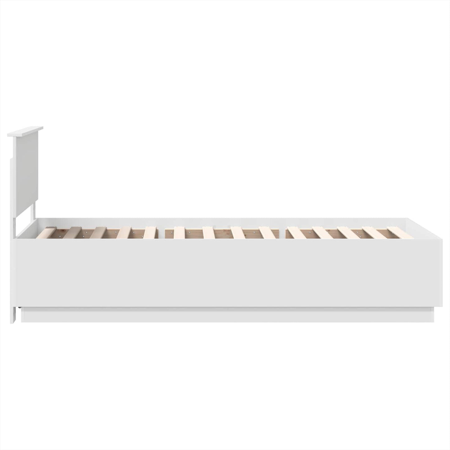 vidaXL Σκελετός Κρεβατιού Λευκό 70 x 190 cm Επεξεργασμένο ξύλο