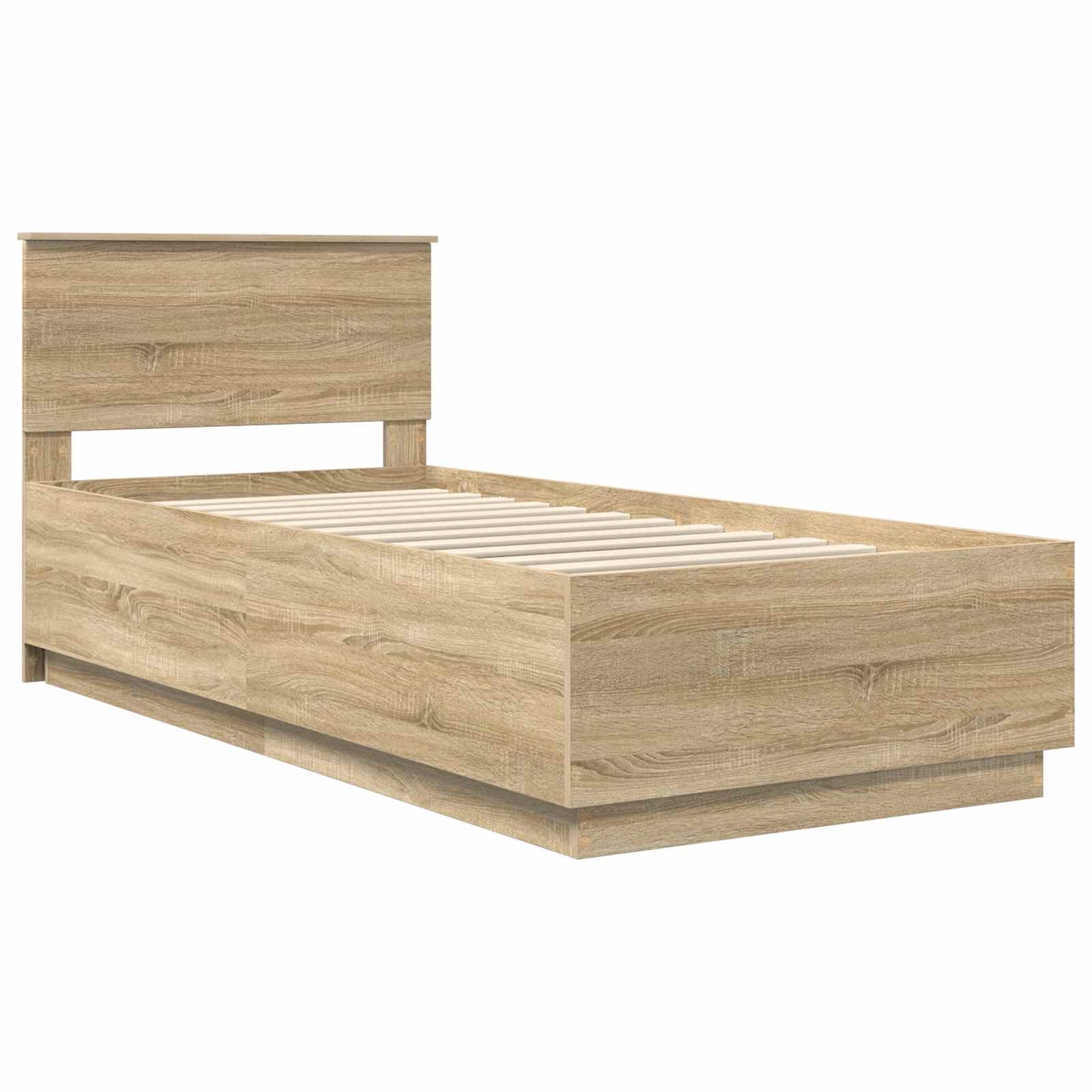 vidaXL Σκελετός Κρεβατιού Δρύς Sonoma 70 x 190 cm Επεξεργασμένο ξύλο