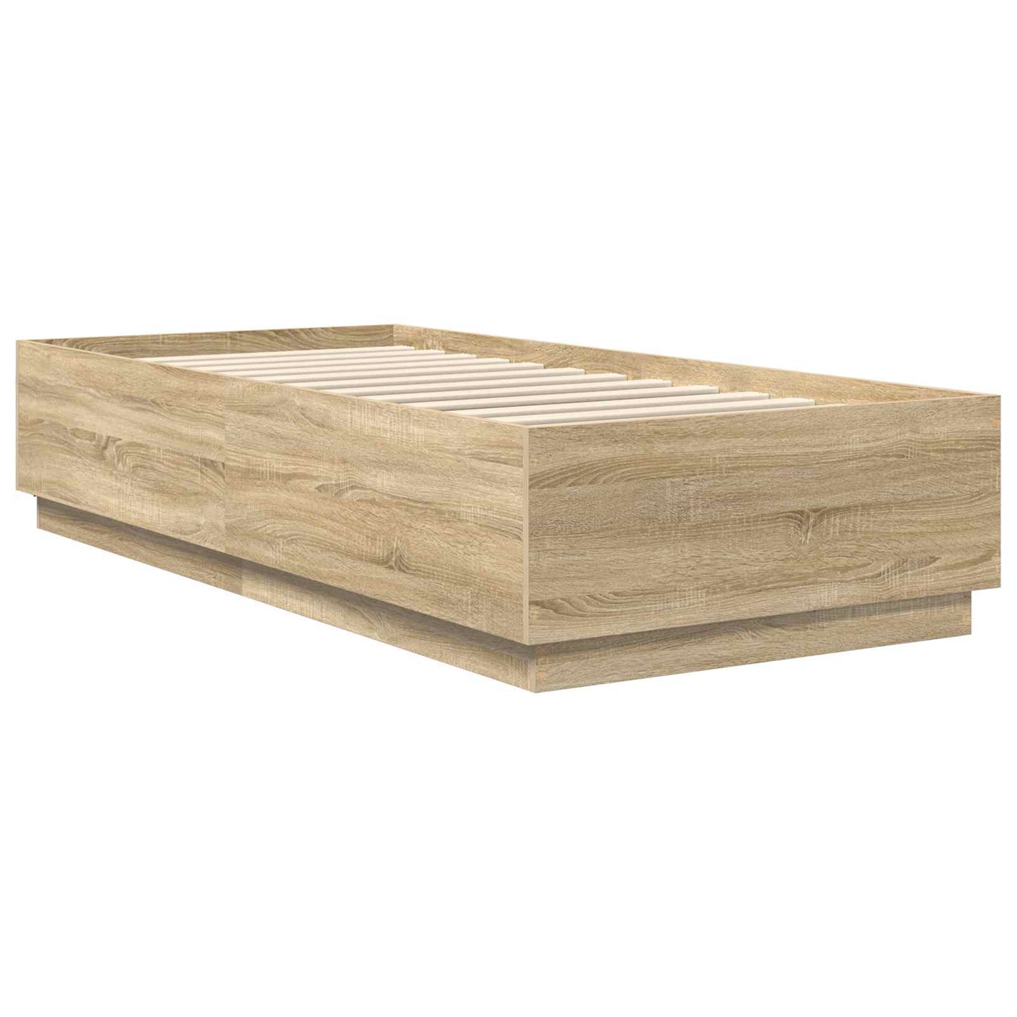 vidaXL Σκελετός Κρεβατιού Δρύς Sonoma 70 x 190 cm Επεξεργασμένο ξύλο