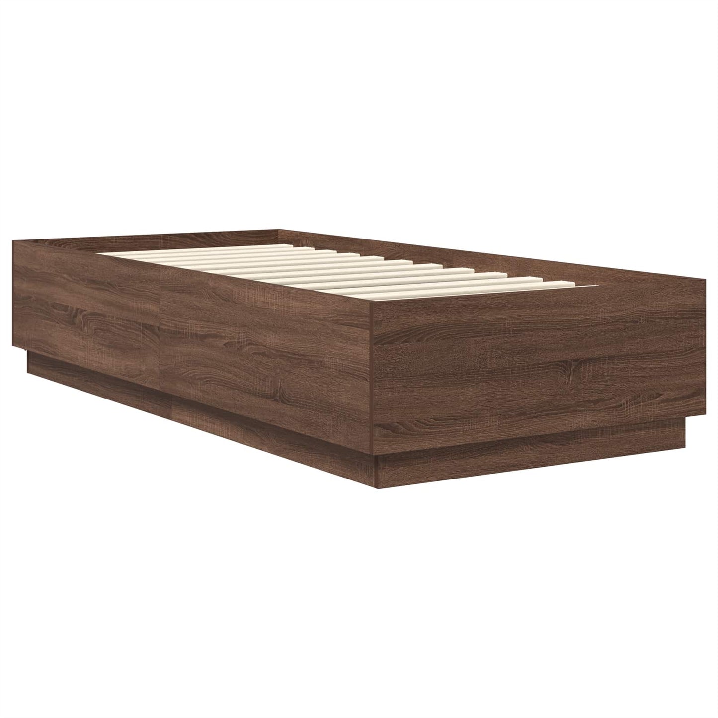 vidaXL Σκελετός Κρεβατιού Καφέ δρυς 70 x 190 cm Επεξεργασμένο ξύλο